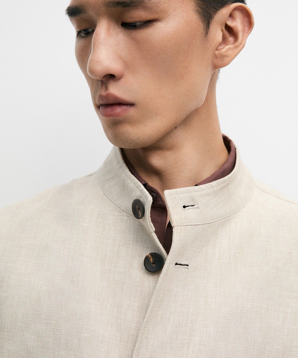 마시모두띠(MASSIMO DUTTI) 100% 린넨 셋업 오버셔츠