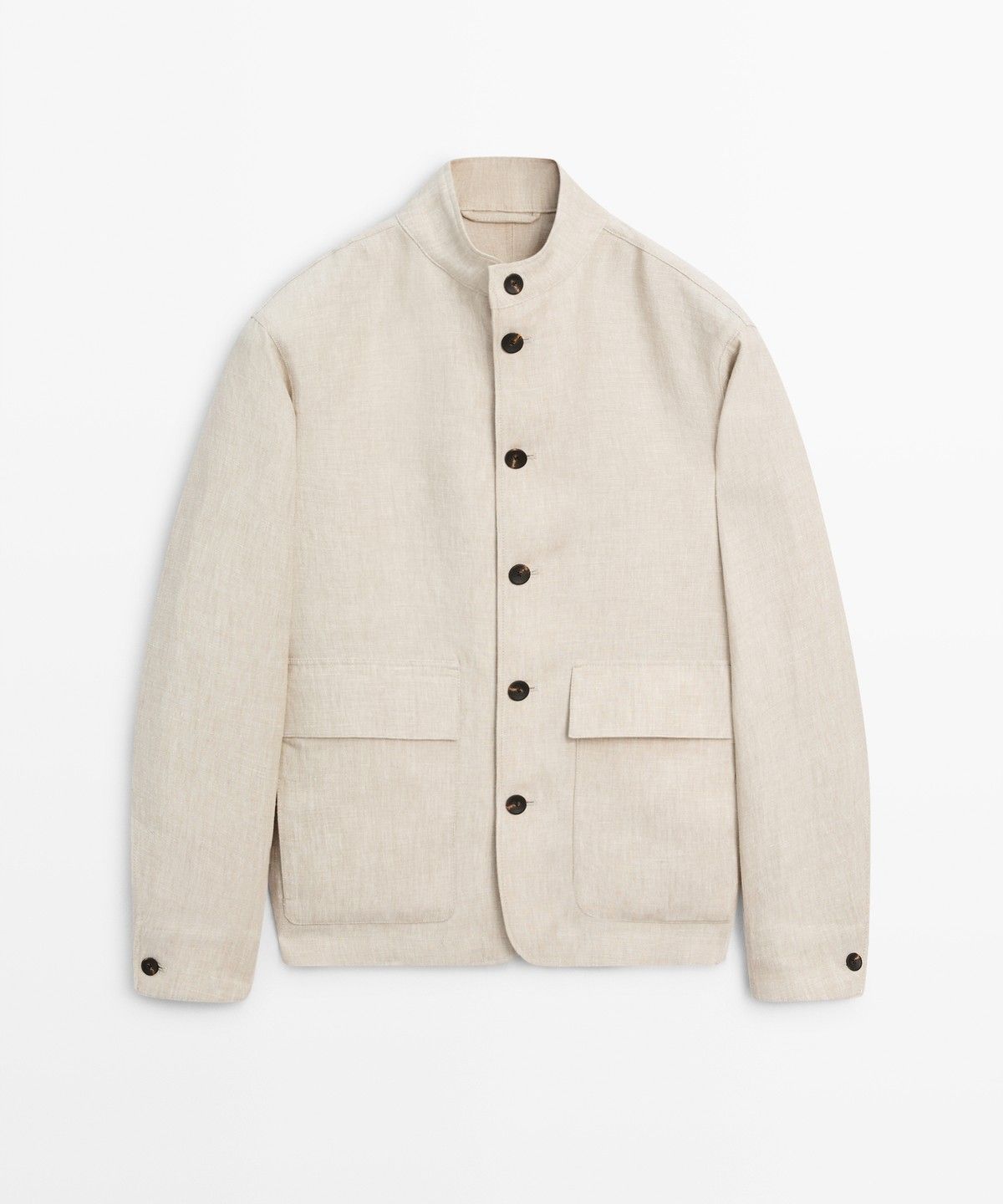 마시모두띠(MASSIMO DUTTI) 100% 린넨 셋업 오버셔츠