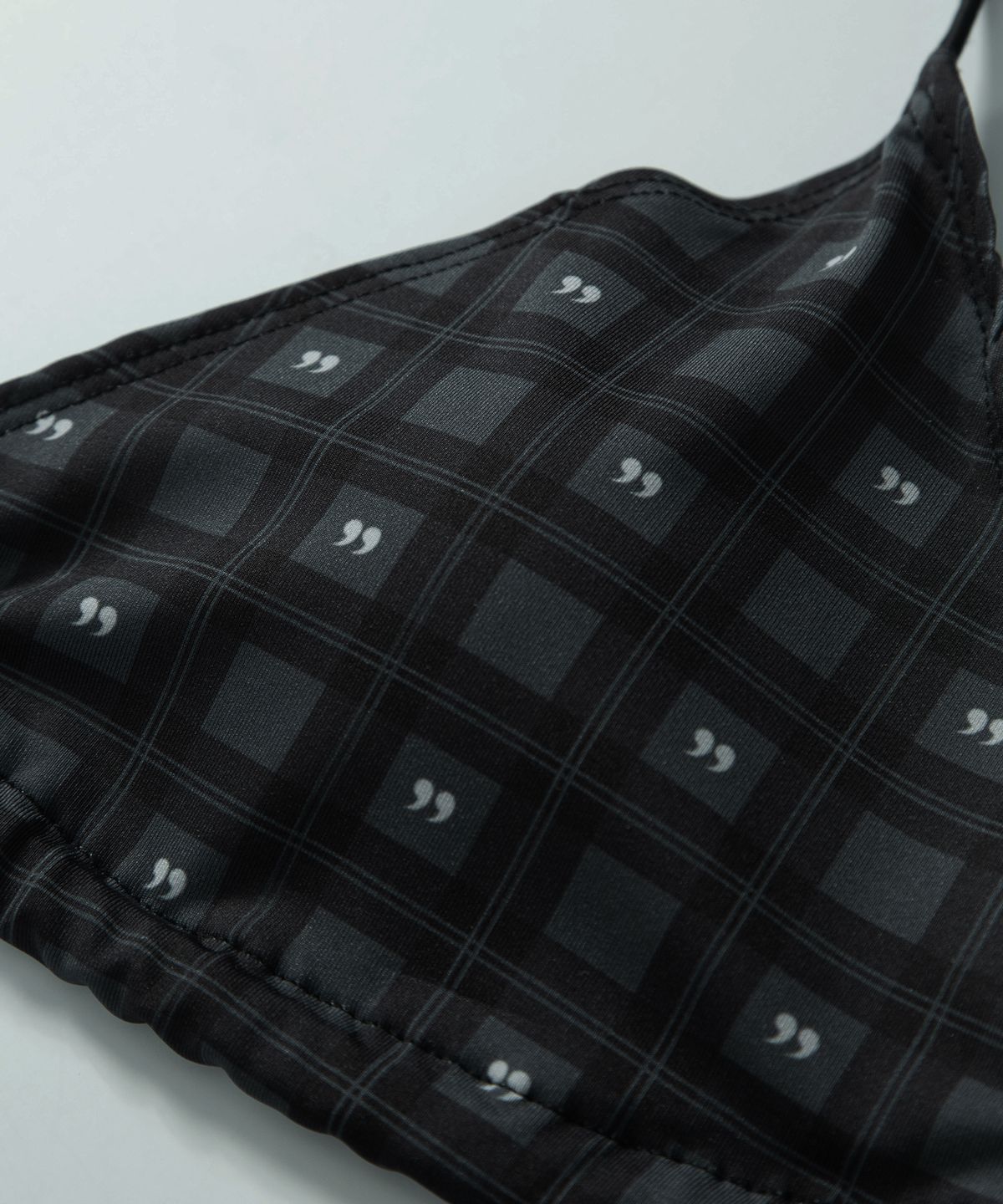 애즈온(ASON) LAZE CHECK BIKINI SET / BLACK