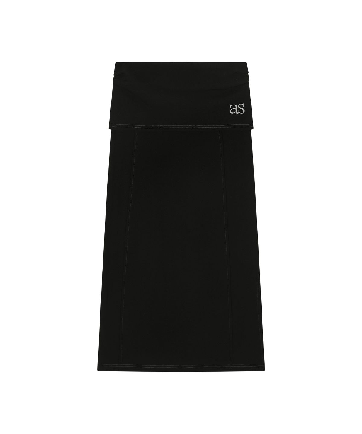 애즈온(ASON) DEWY LONG SKIRT / BLACK