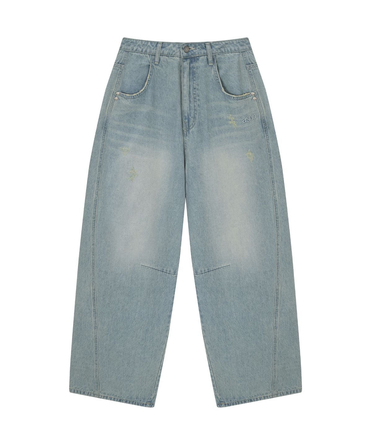 애즈온(ASON) SUNFADE DENIM PANTS / LIGHT BLUE