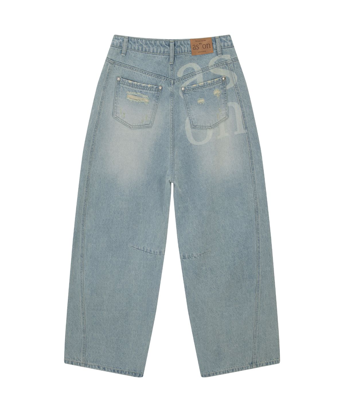 애즈온(ASON) SUNFADE DENIM PANTS / LIGHT BLUE