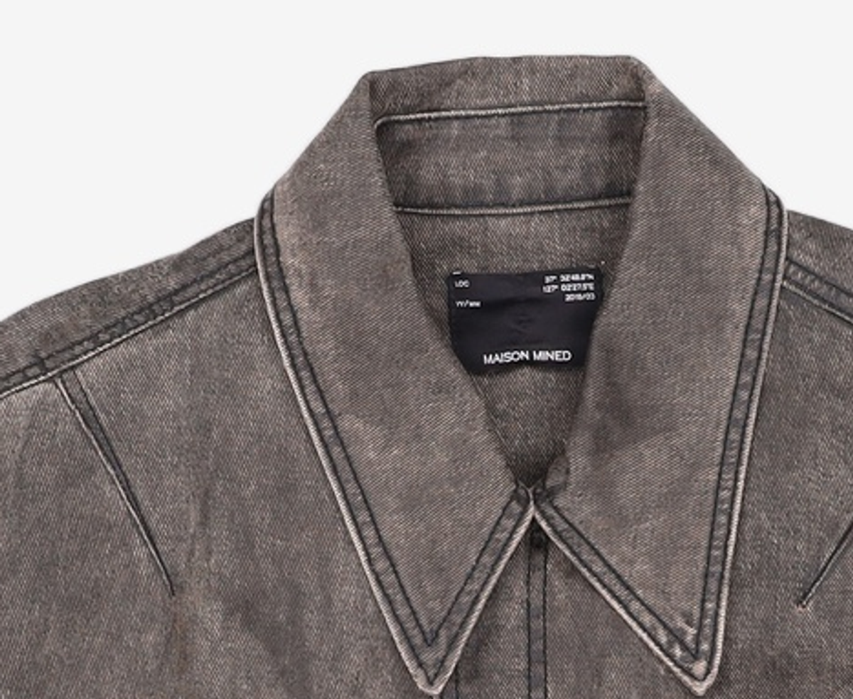 메종미네드(MAISON MINED) DESERT BLACK DENIM JACKET M