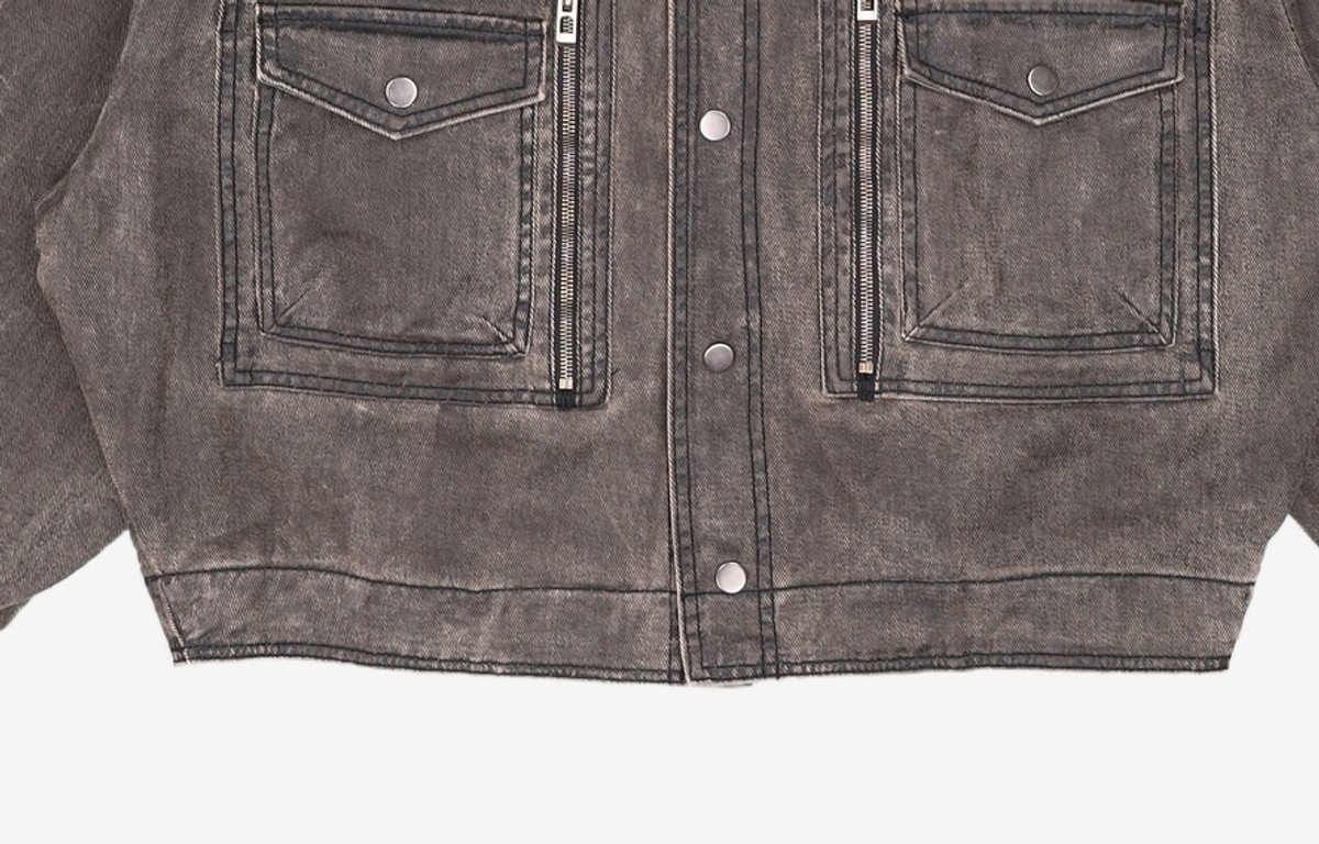 메종미네드(MAISON MINED) DESERT BLACK DENIM JACKET M