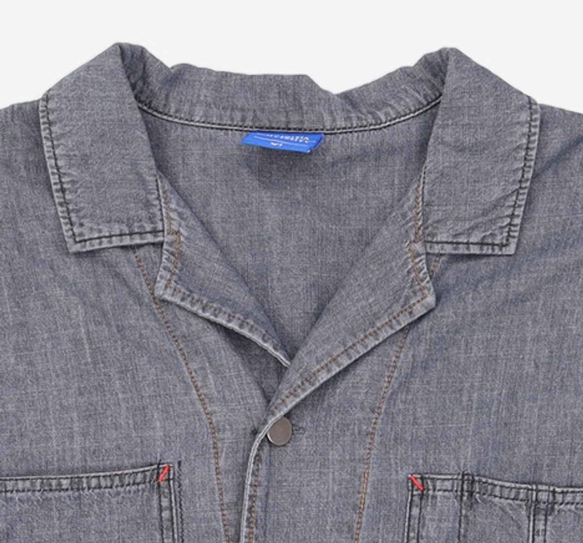 컬럼비아 유니버시티(COLUMBIA UNIVERSITY) MIL-LABEL COUNTRY DENIM S/S SHIRTS 블랙데님 XL