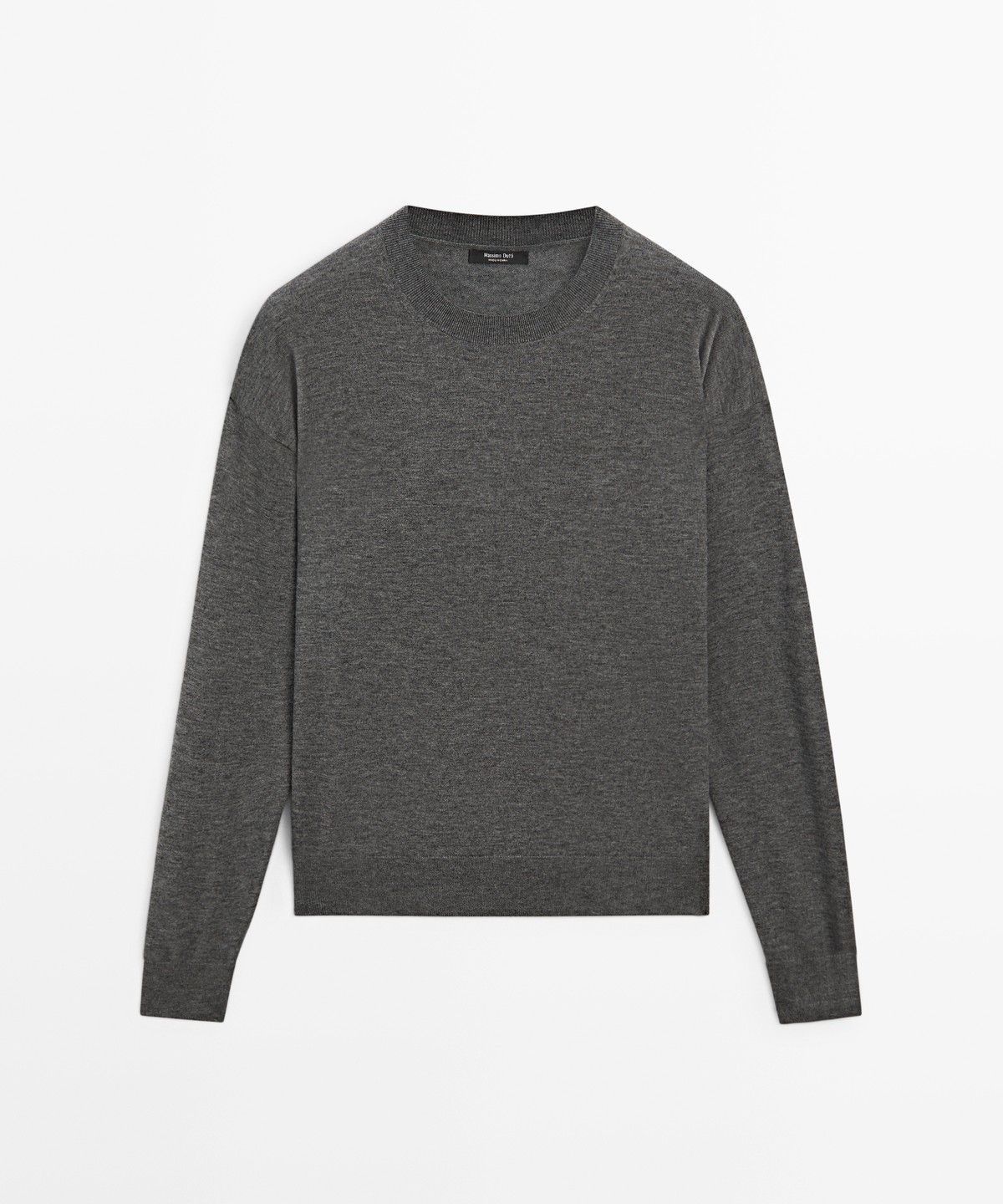 마시모두띠(MASSIMO DUTTI) 라운드넥 파인 니트 스웨터