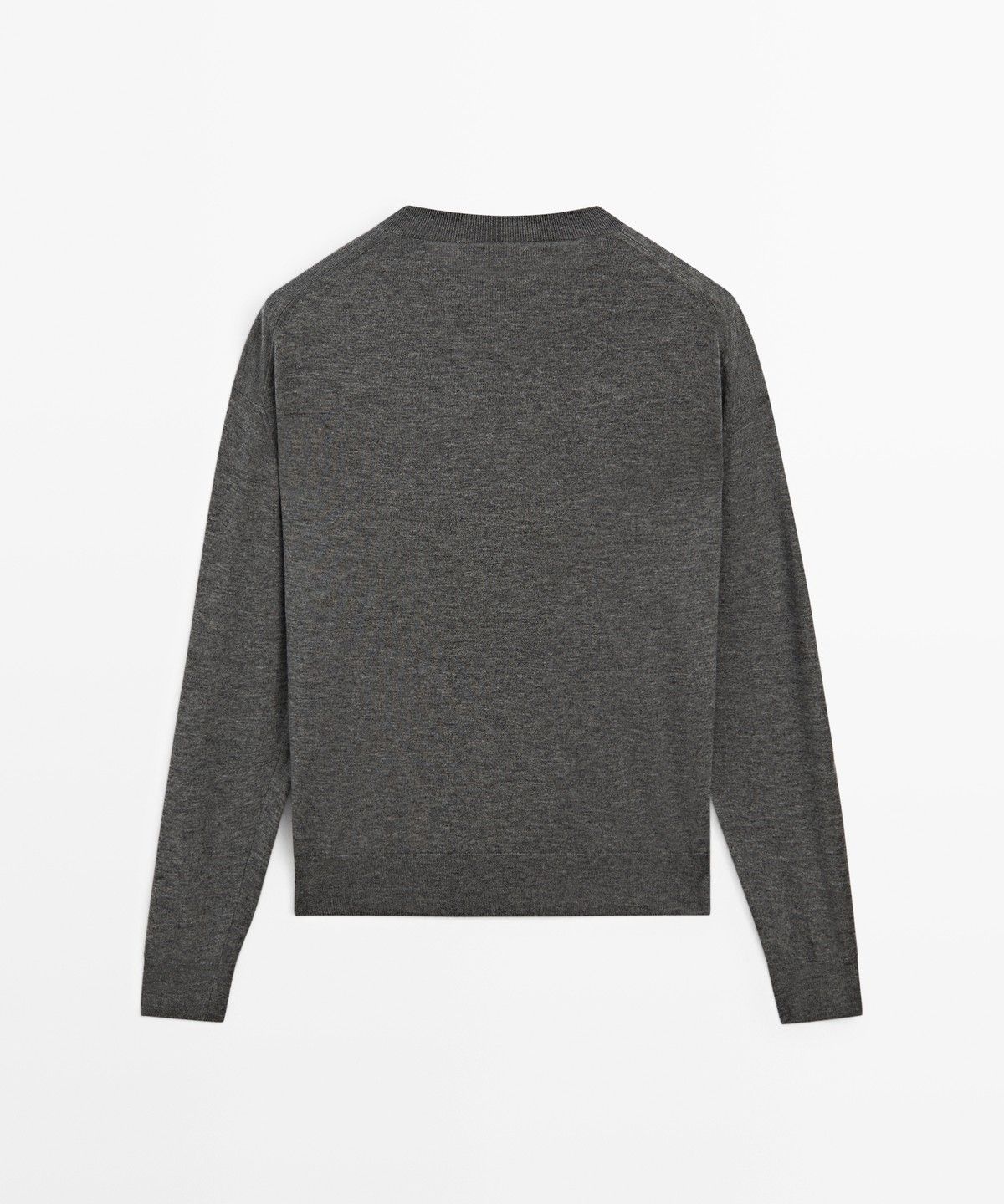 마시모두띠(MASSIMO DUTTI) 라운드넥 파인 니트 스웨터