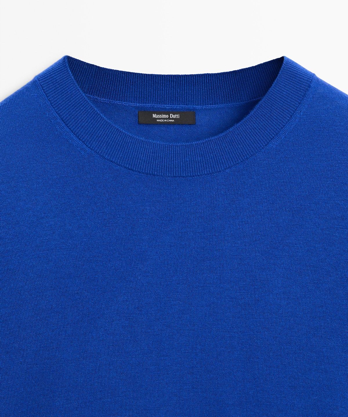 마시모두띠(MASSIMO DUTTI) 라운드넥 파인 니트 스웨터