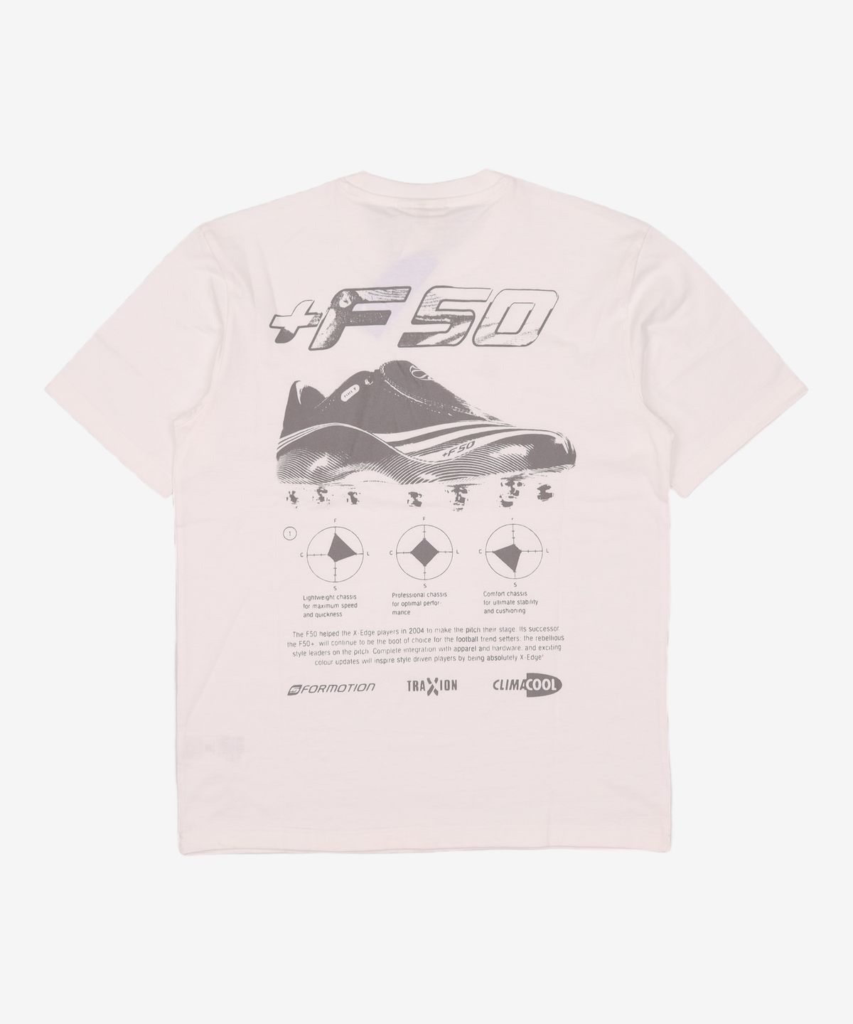 아디다스(ADIDAS) 쇼트 슬리브 F50 그래픽 티셔츠 - 화이트 / KE2674 S