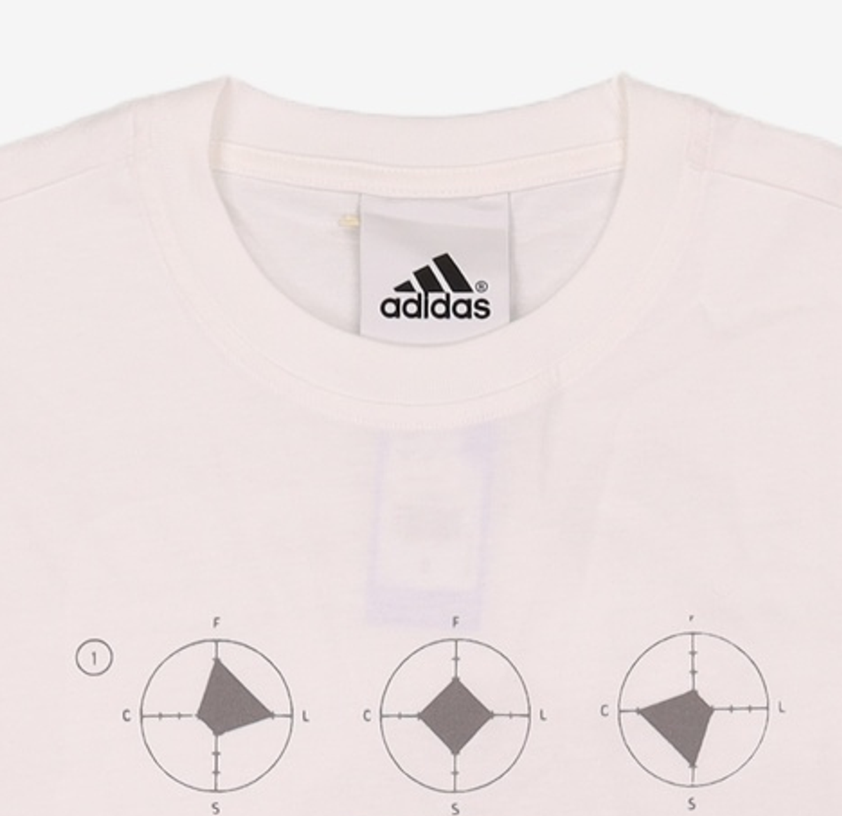 아디다스(ADIDAS) 쇼트 슬리브 F50 그래픽 티셔츠 - 화이트 / KE2674 S