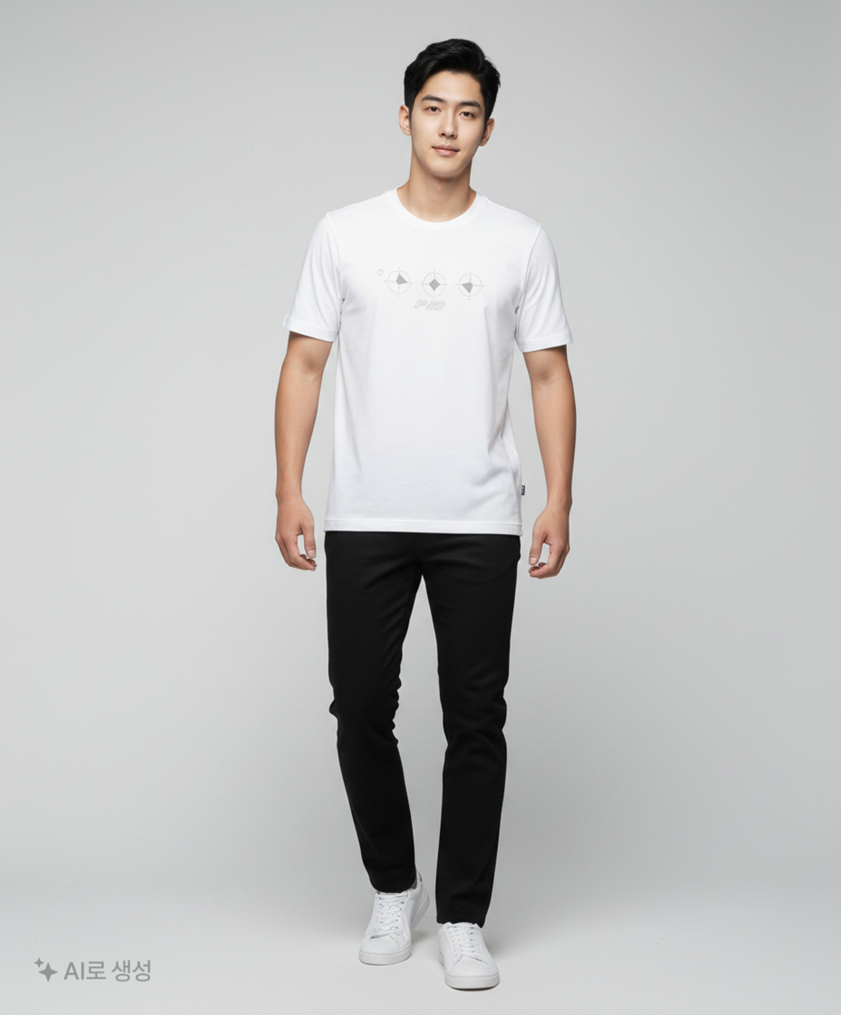 아디다스(ADIDAS) 쇼트 슬리브 F50 그래픽 티셔츠 - 화이트 / KE2674 S