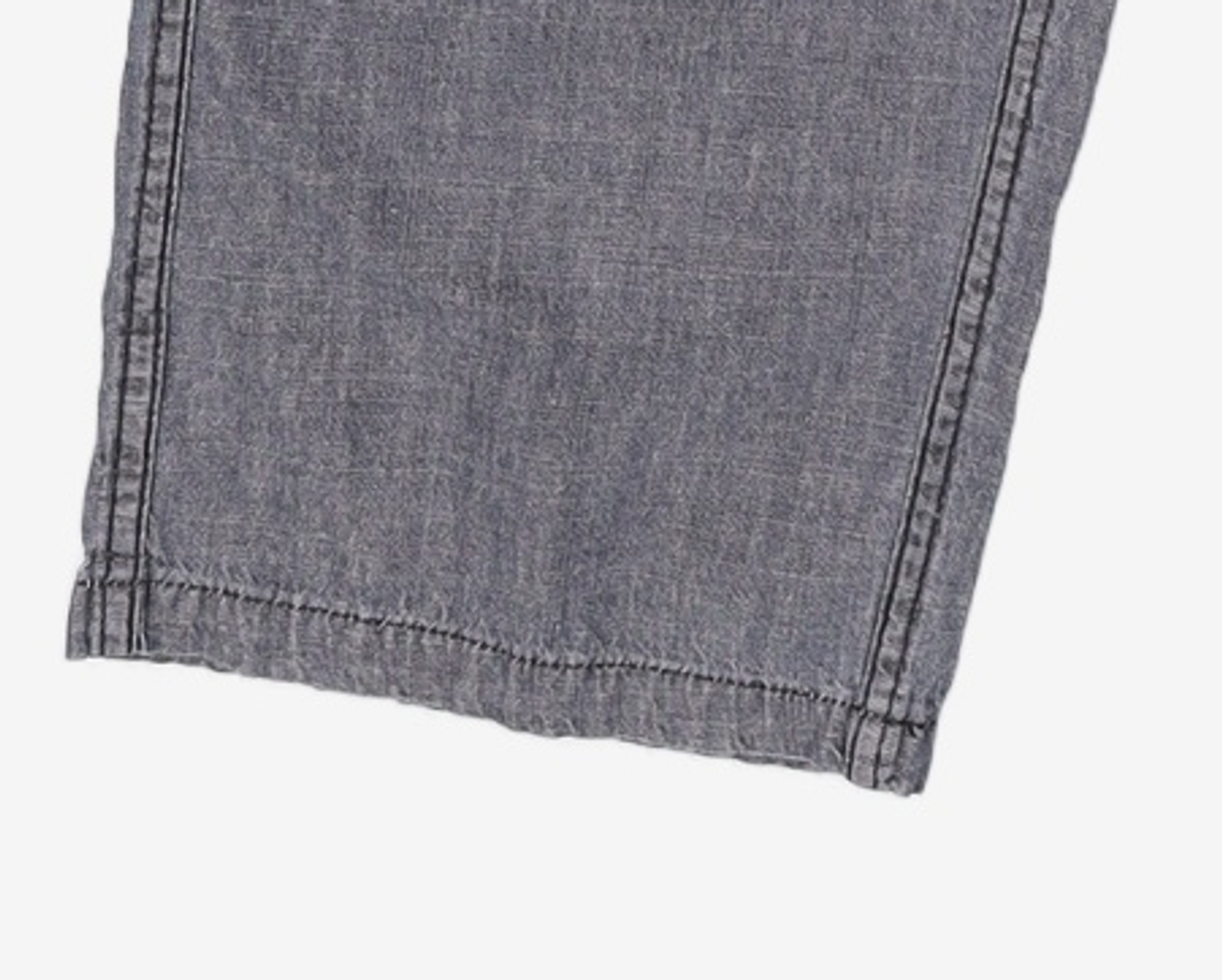 컬럼비아 유니버시티(COLUMBIA UNIVERSITY) MIL-LABEL PINTUCK DENIM PANTS 블랙데님 L
