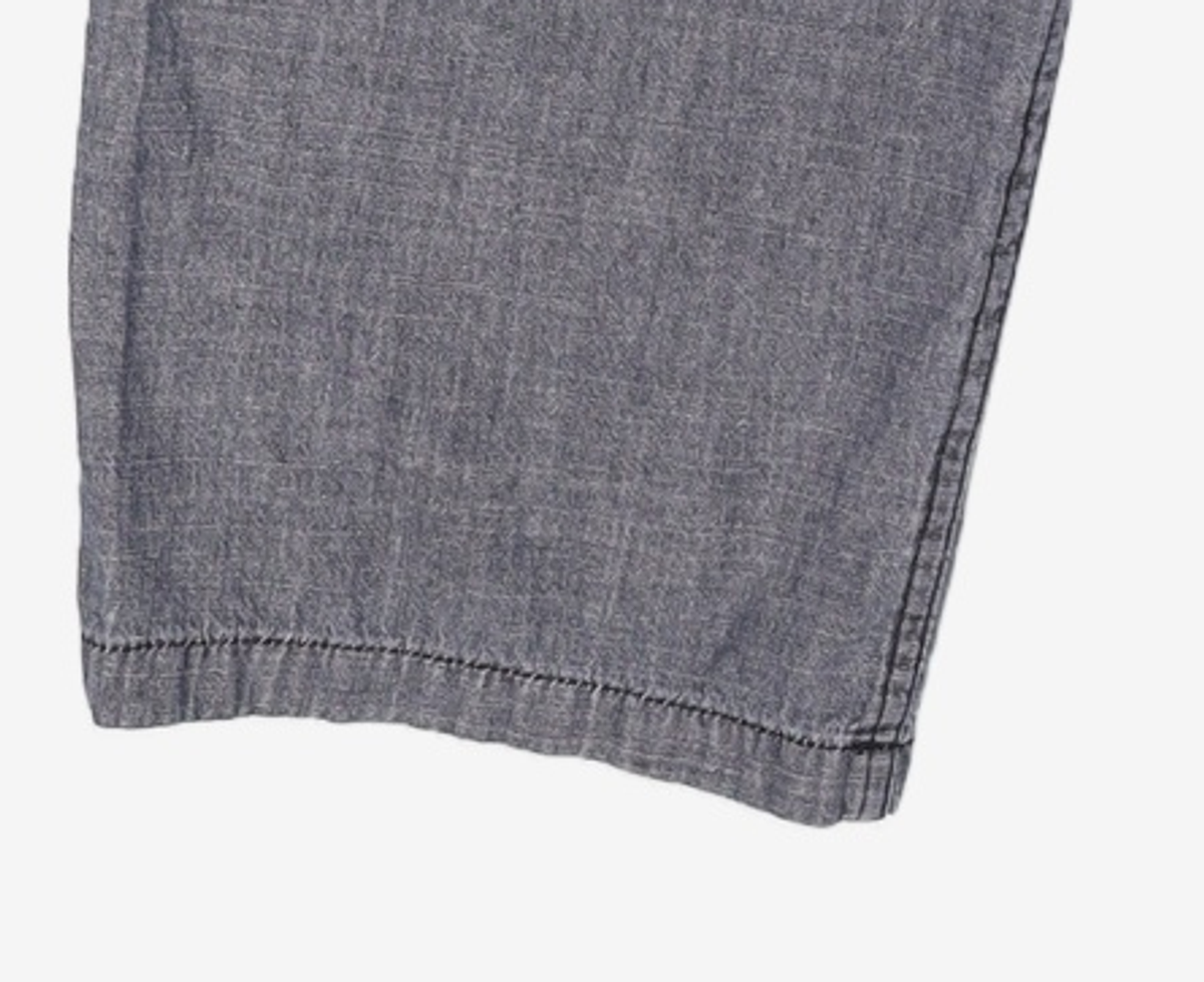 컬럼비아 유니버시티(COLUMBIA UNIVERSITY) MIL-LABEL PINTUCK DENIM PANTS 블랙데님 L
