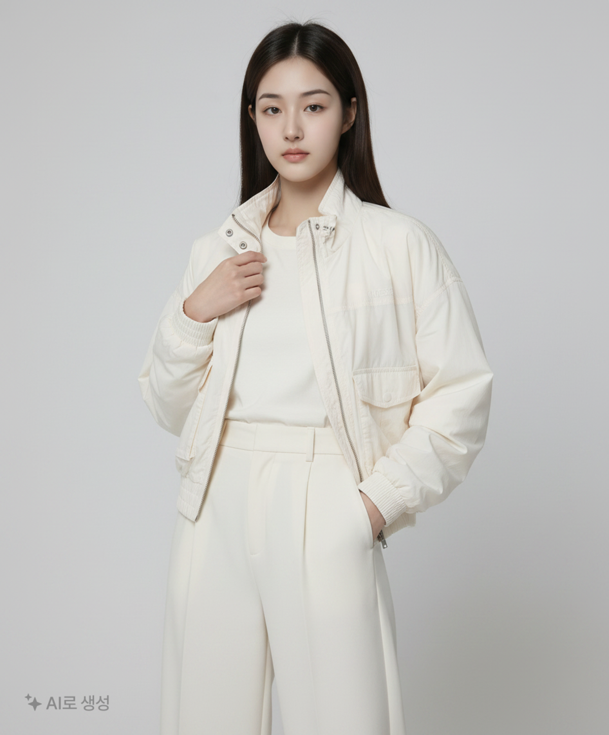 게스(GUESS) 나일론/코치 재킷 S