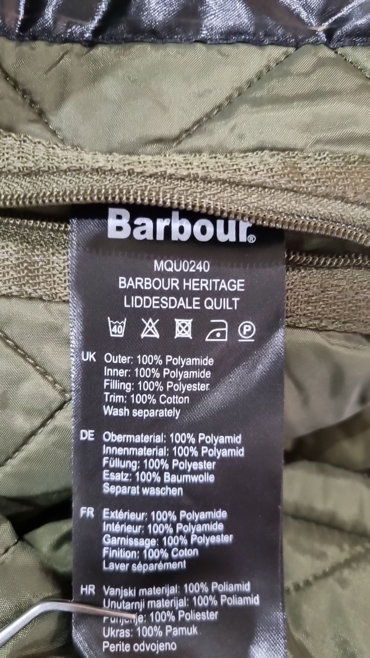 바버(BARBOUR) [해외]헤리티지 퀼팅 자켓  MQU0240 L