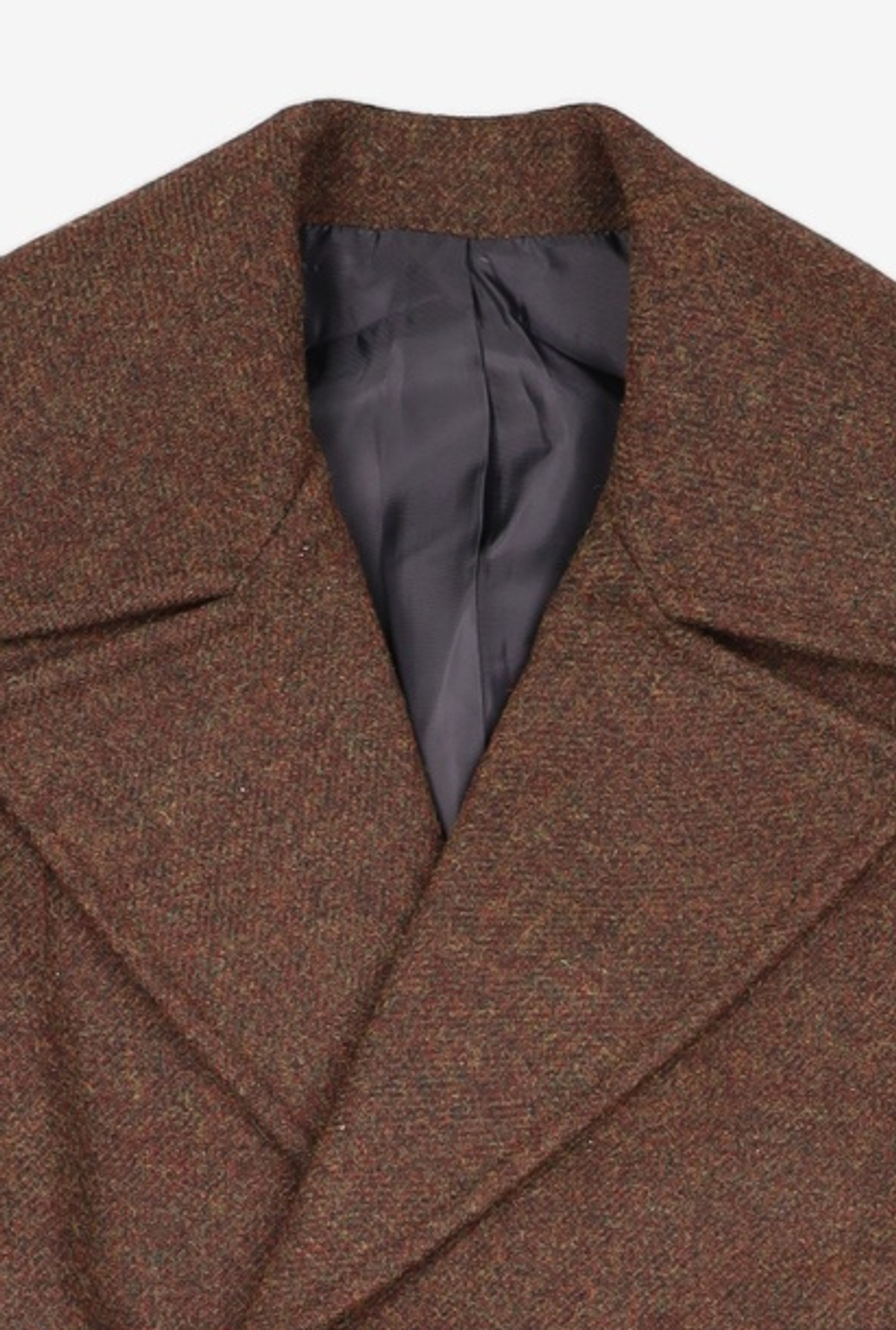메종미네드(MAISON MINED) BLEND BROWN HALF DOUBLE COAT S