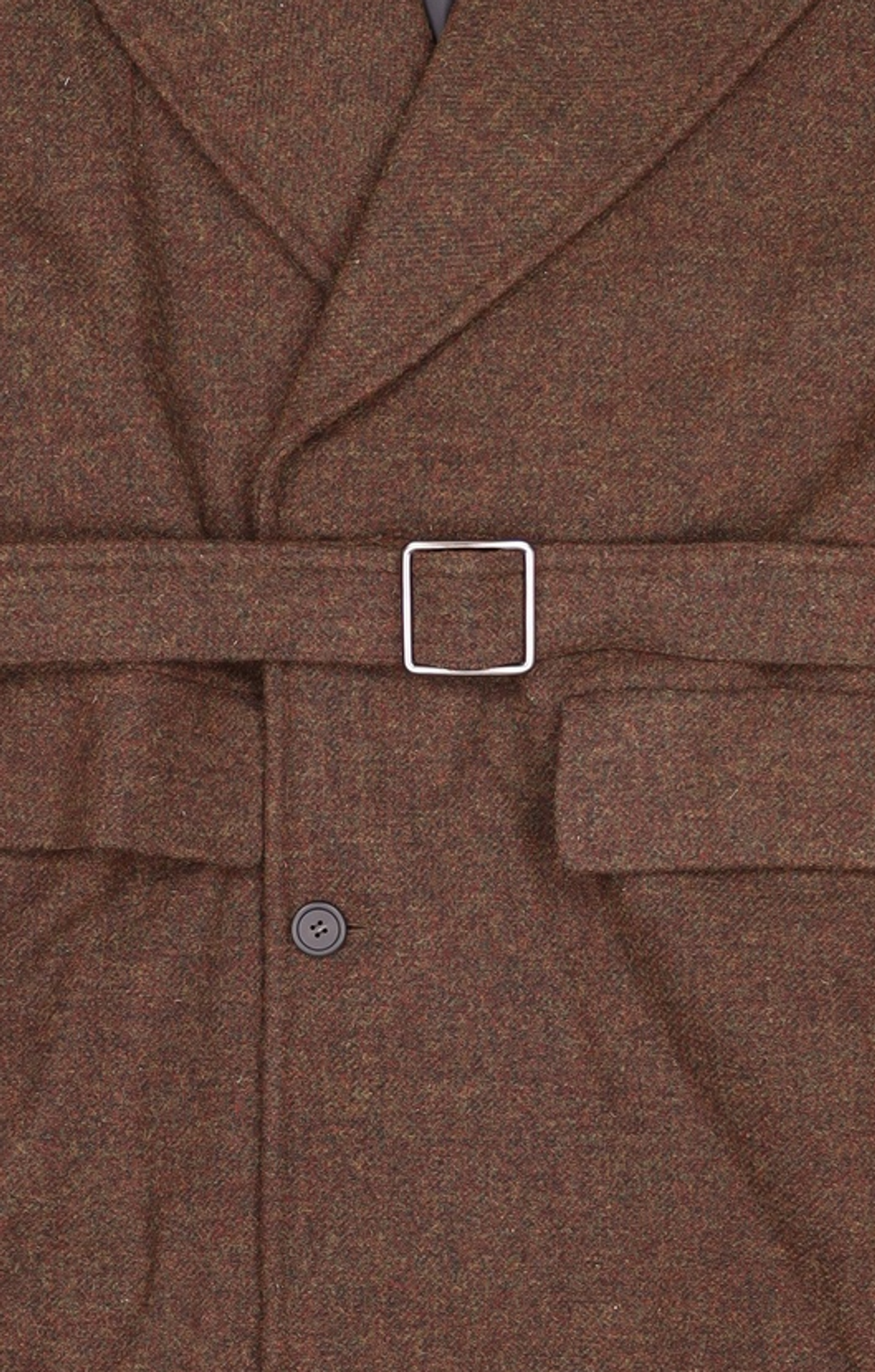 메종미네드(MAISON MINED) BLEND BROWN HALF DOUBLE COAT S
