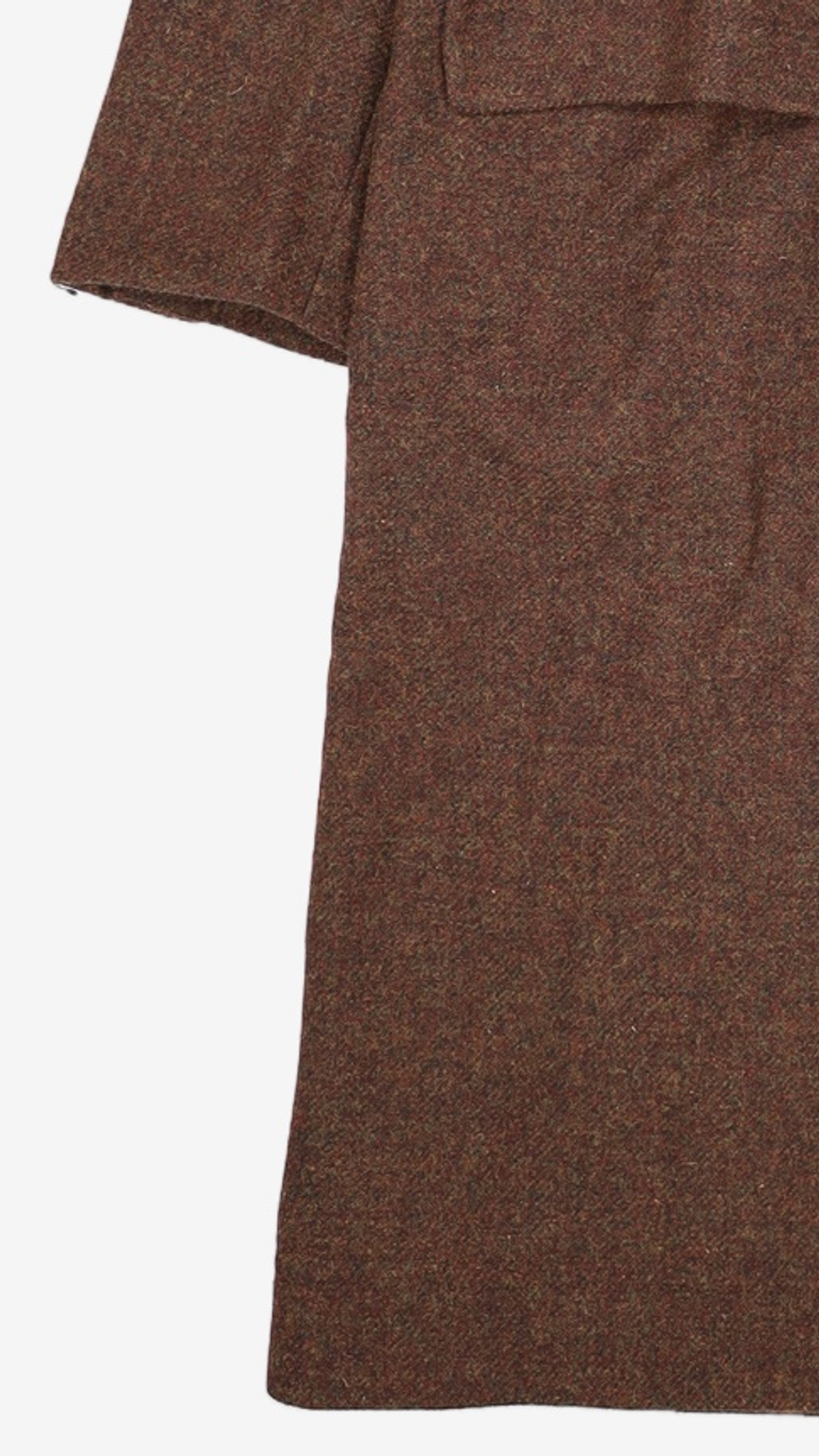 메종미네드(MAISON MINED) BLEND BROWN HALF DOUBLE COAT S