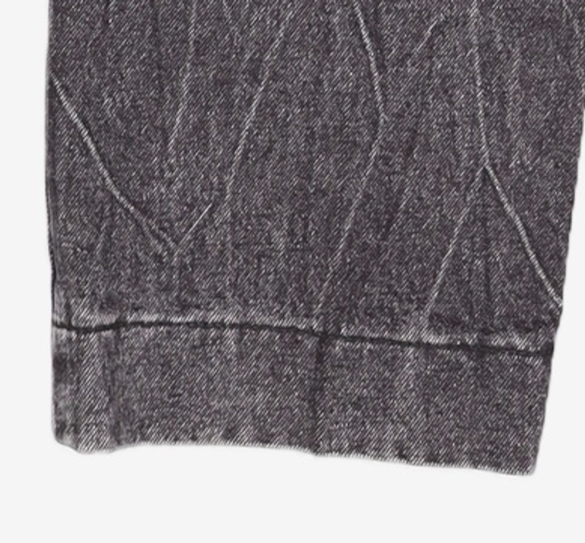 애드오프(ADDOFF) Lightning Washed Crop Denim Pants - Black S