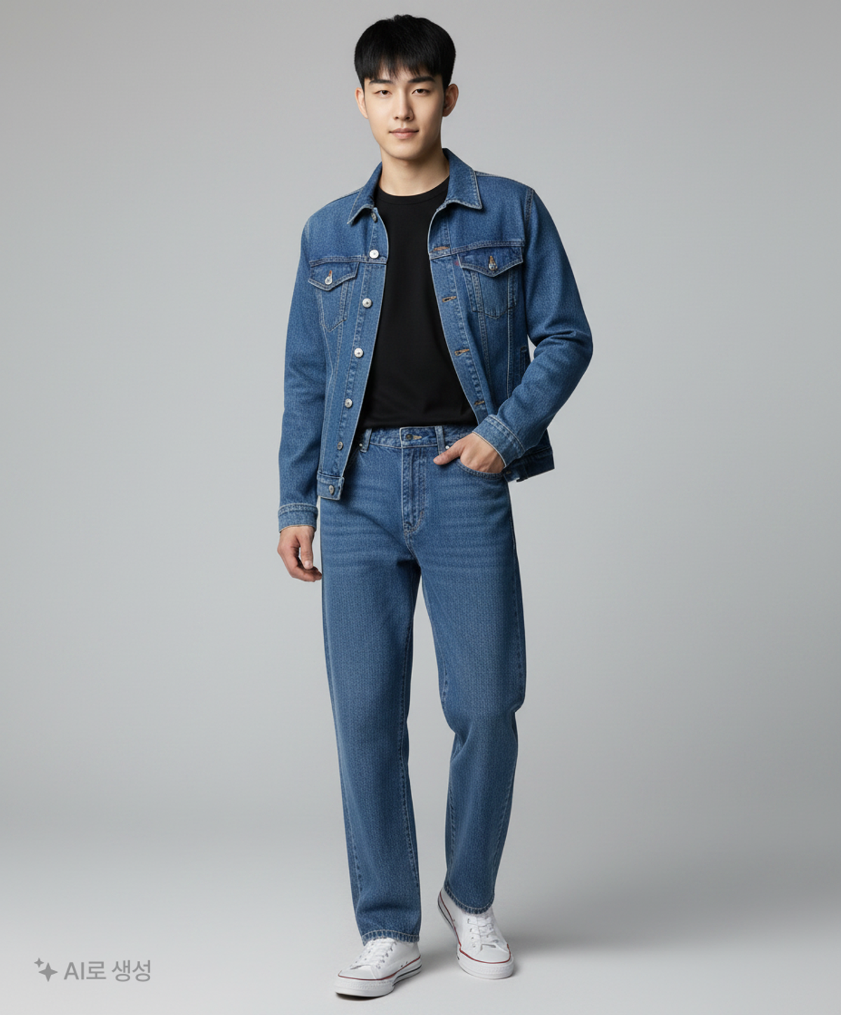 스웨이드(SUADE) 청/데님 팬츠