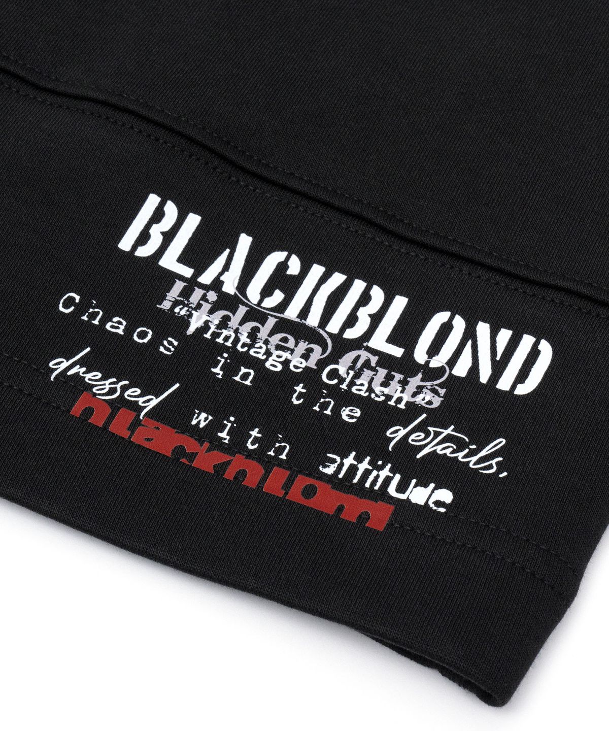 블랙블론드(BLACKBLOND) 비비디 빈티지 클래쉬 스웨트쇼츠 (블랙)