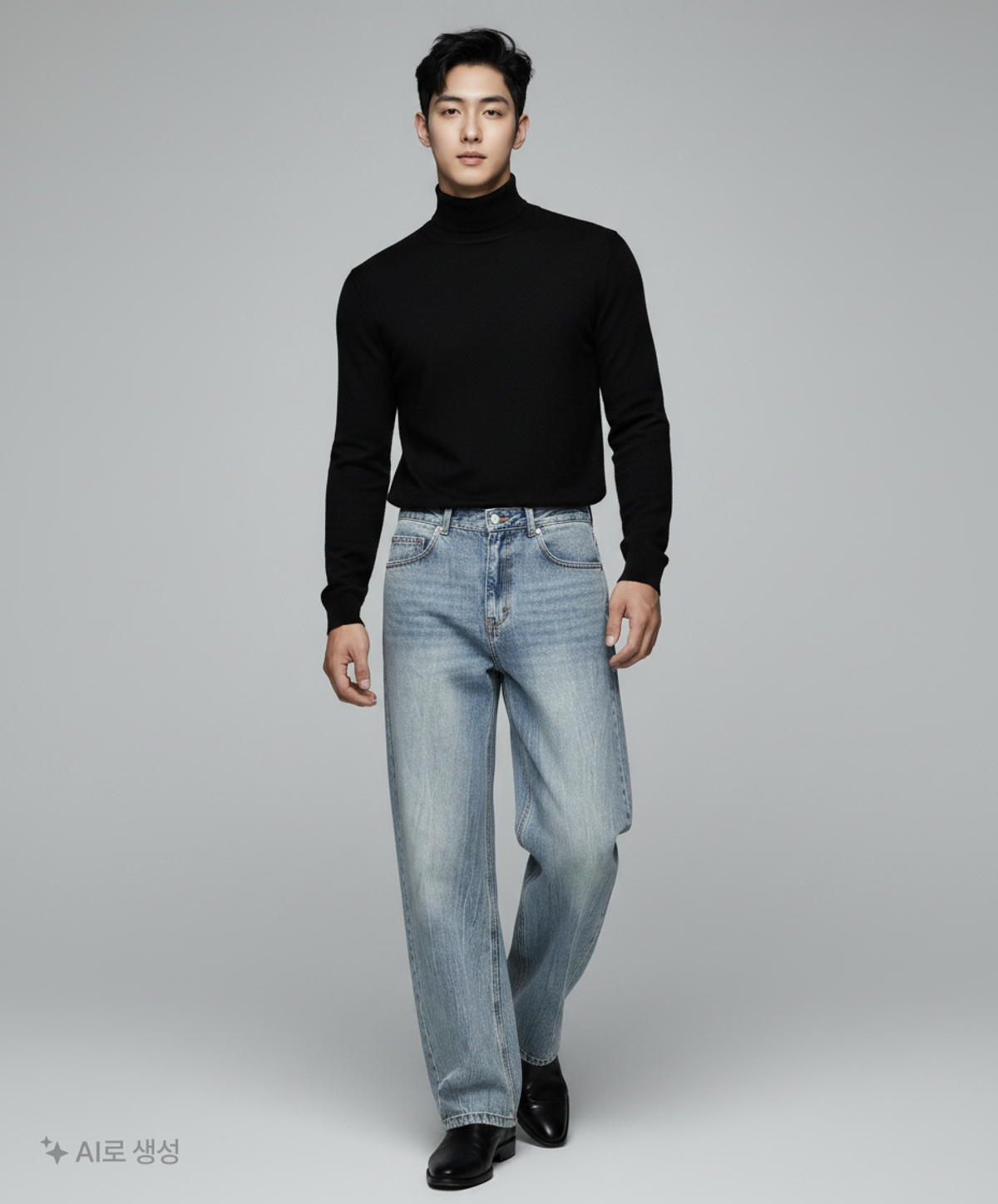 데케트(DECET) Mid Rise Wide Jeans DCPT027BlueCenter 30