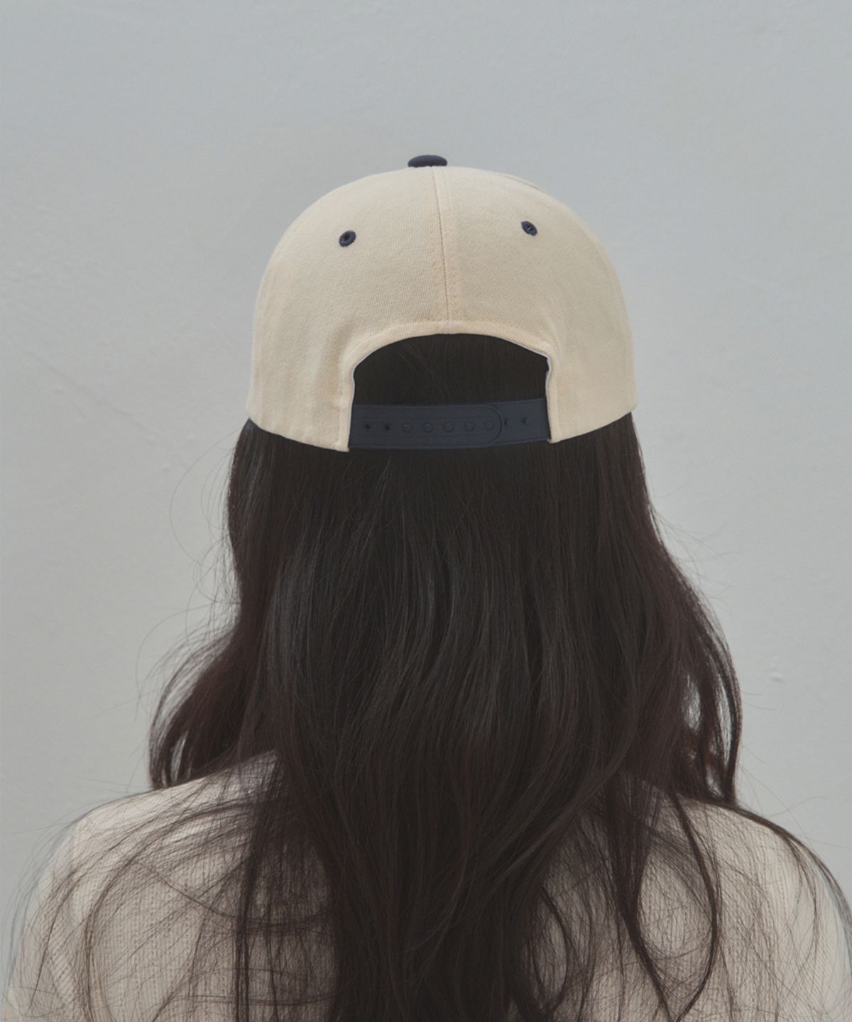 키미미(KIMIMI) 키이 스타 로고 볼캡 네이비 크림