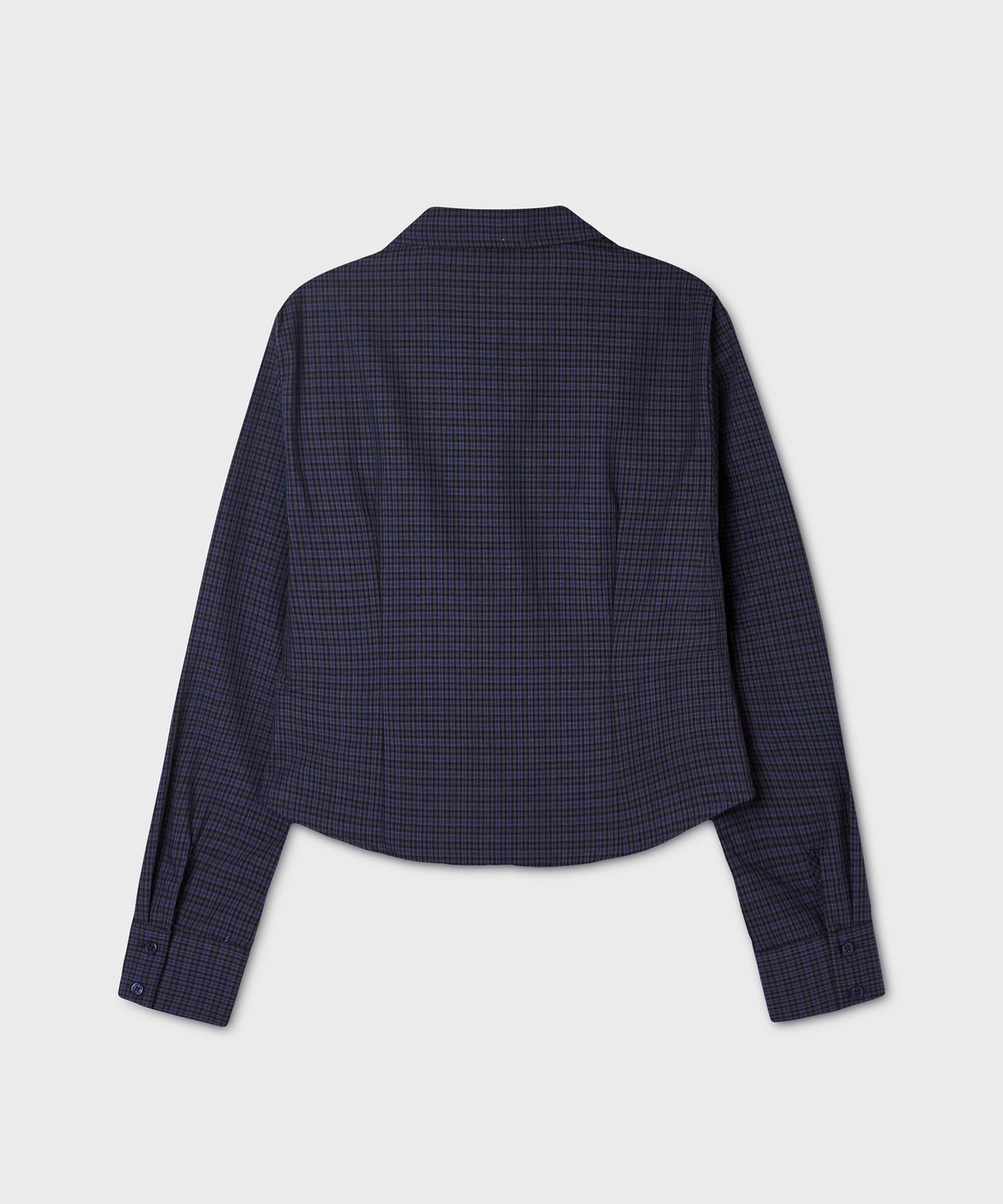 후아유(WHO.A.U) Slim Fit Check Blouse / WHBLG3831F