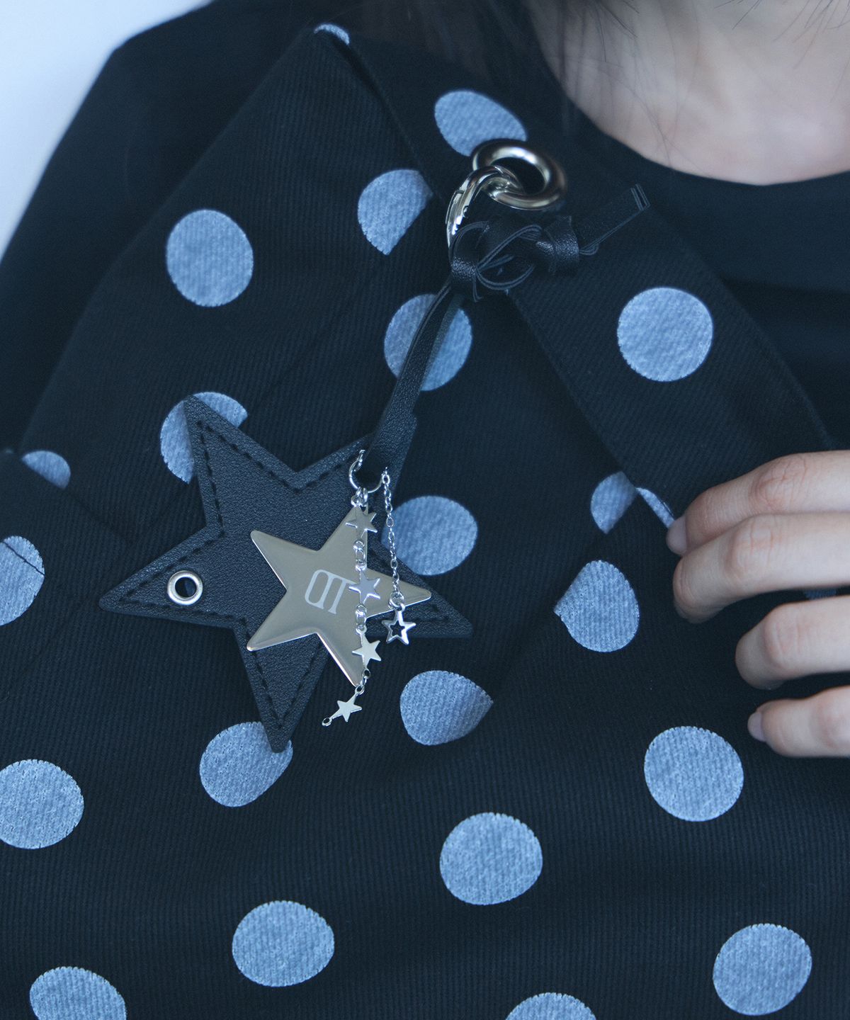 오아트(OART) Layered Metal Leather Star Keyring