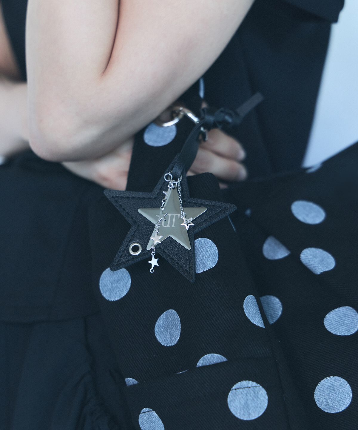 오아트(OART) Layered Metal Leather Star Keyring