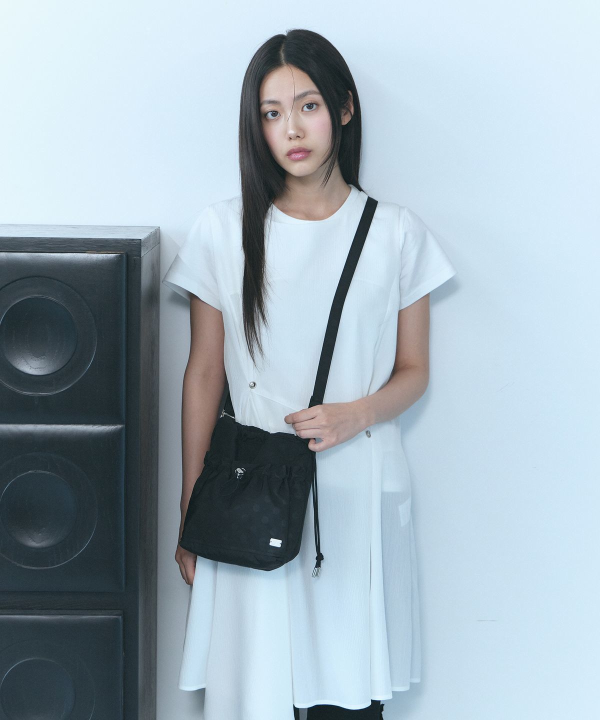 오아트(OART) String Mini Cross Bag [BLACK DOT]