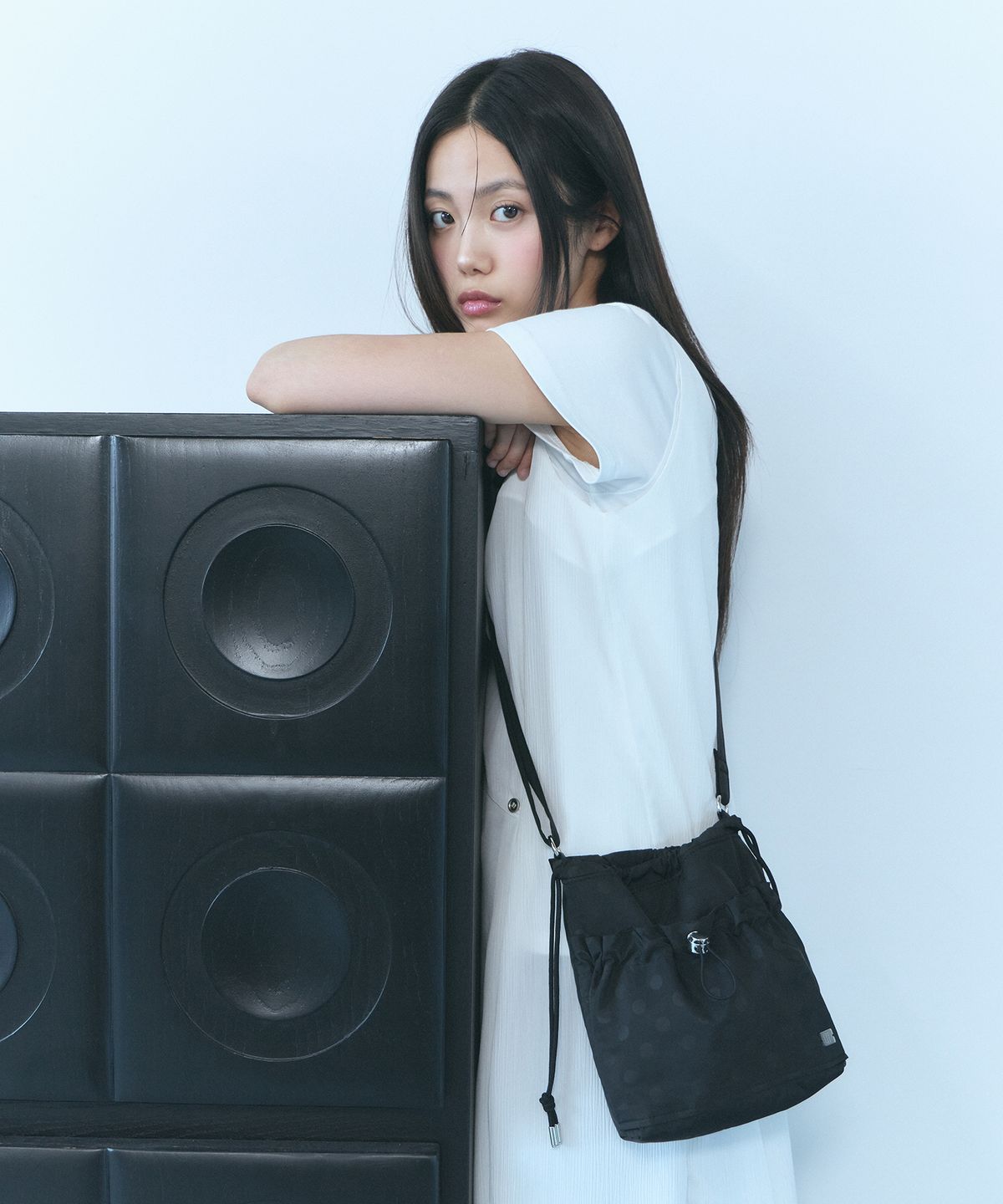 오아트(OART) String Mini Cross Bag [BLACK DOT]