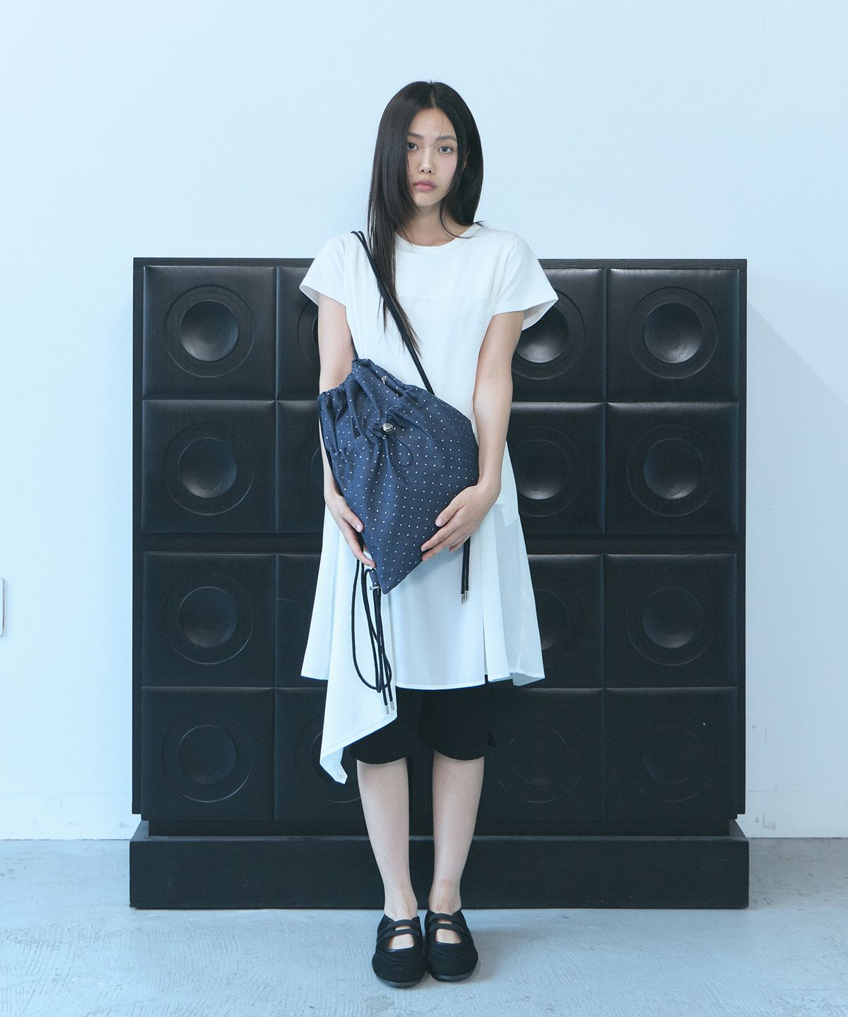 오아트(OART) Star Denim Gymsack String Bag [INDIGO BLUE]