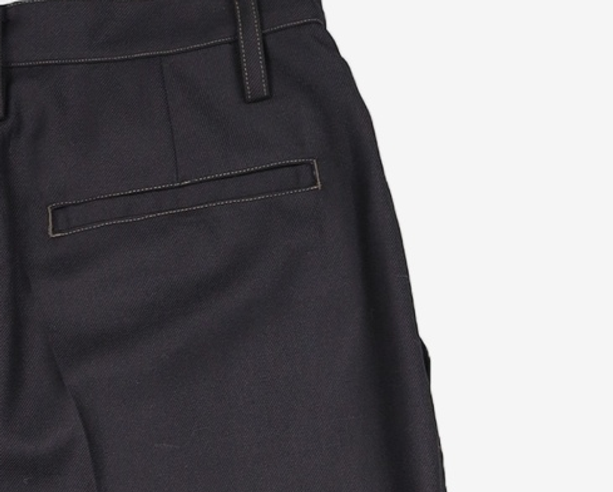 앤더슨벨(ADSB ANDERSSON BELL) CROSSOVER WRAP TAILORED TROUSER apa862w(BLACK) 36
