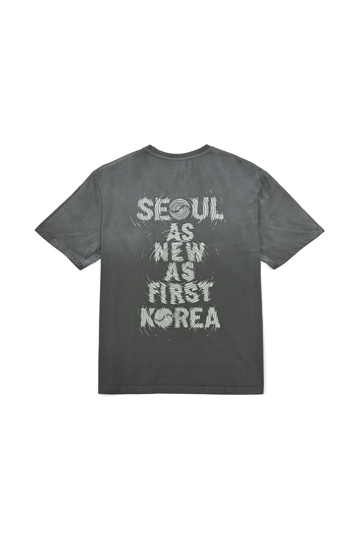 올어바웃뉴(ALL ABOUT NEW) 상단 썬블리치 서울 반팔 티셔츠 차콜 ANA2TM15ACC