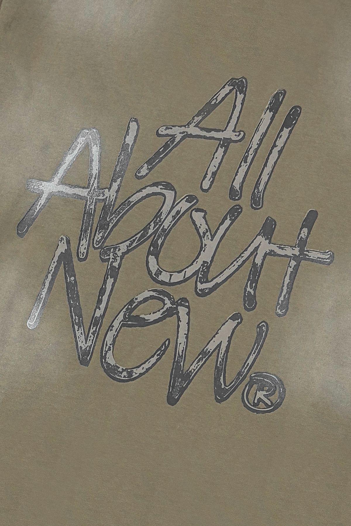 올어바웃뉴(ALL ABOUT NEW) 전판 썬블리치 워시드 반팔 티셔츠 베이지 ANA2TM14ABE