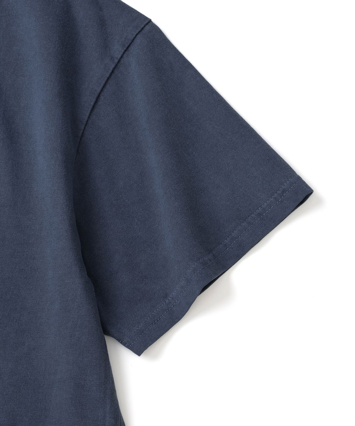 니티드(KNITTED) (UNISEX) 피그먼트 팜트리 그래픽 티셔츠 CROP BLUE