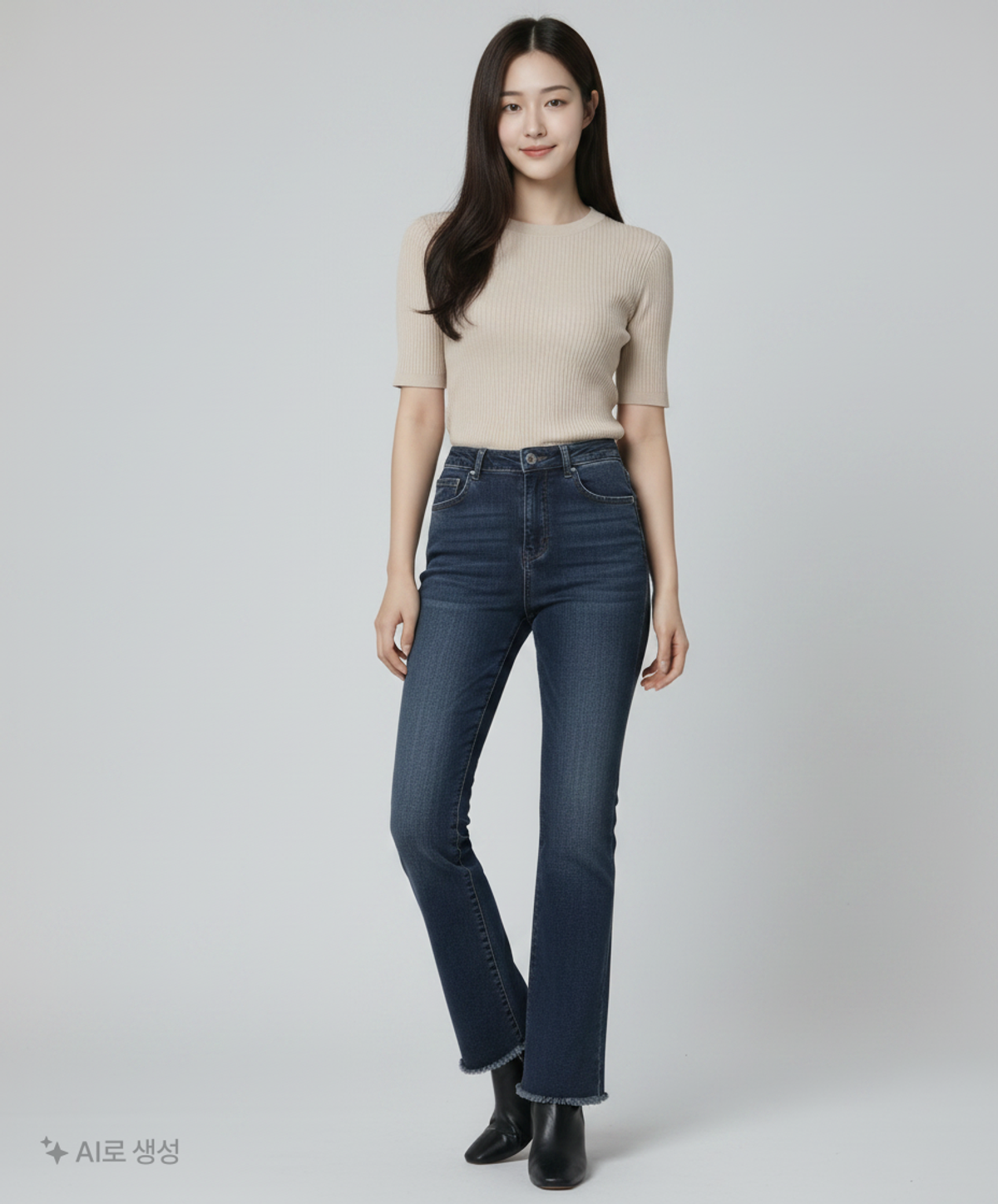 레코브(L'ECCOVE) 청/데님 팬츠 M