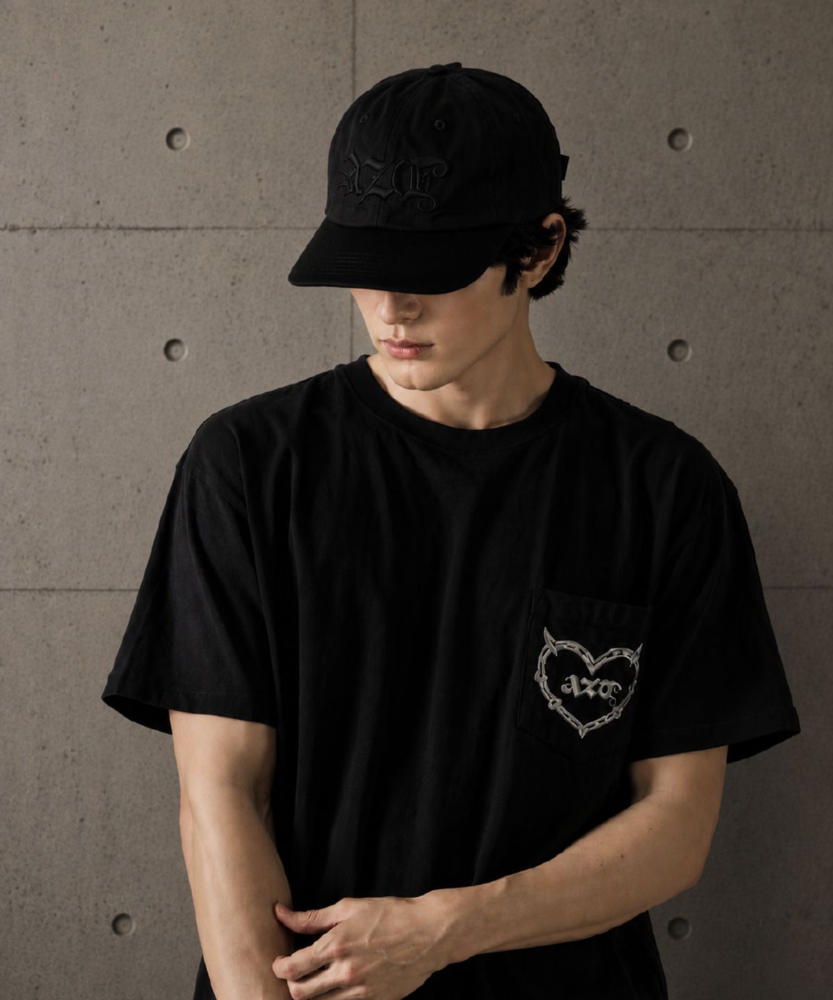 어젠더(AZENDER) 플랫 스냅 캡 LARGE 블랙