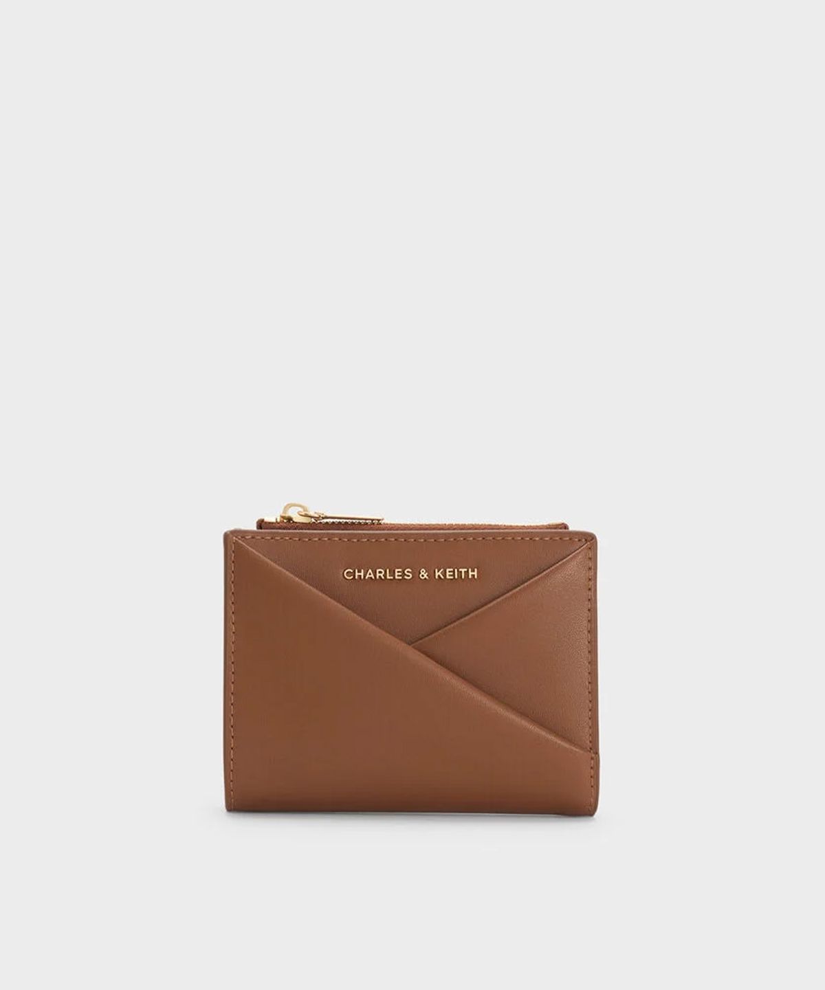 찰스앤키스(CHARLES & KEITH) 미도리 지오메트릭 탑-지퍼 지갑 2colors CK6-10770628