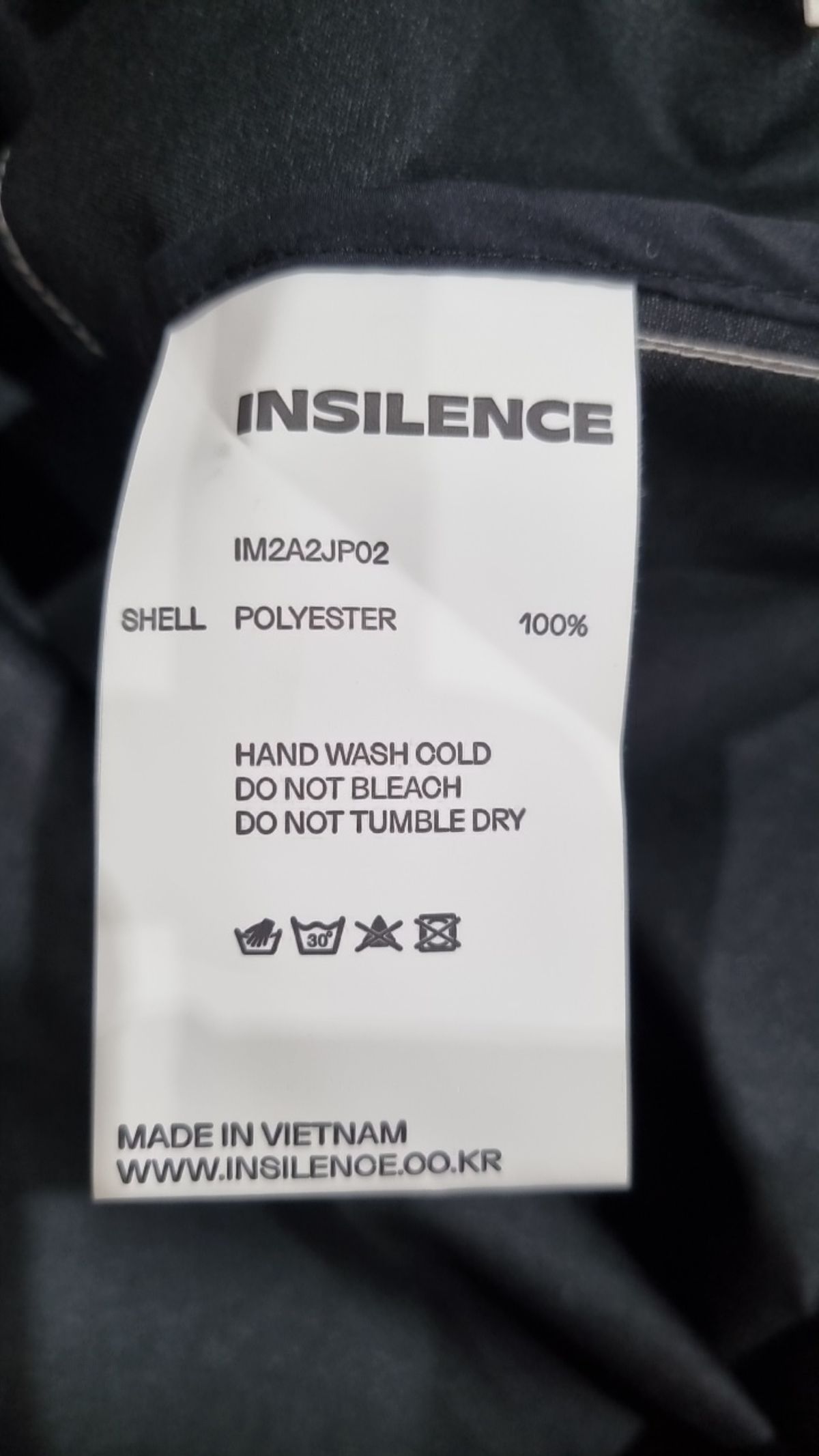 인사일런스(INSILENCE) 미니멀 크롭 블루종 M