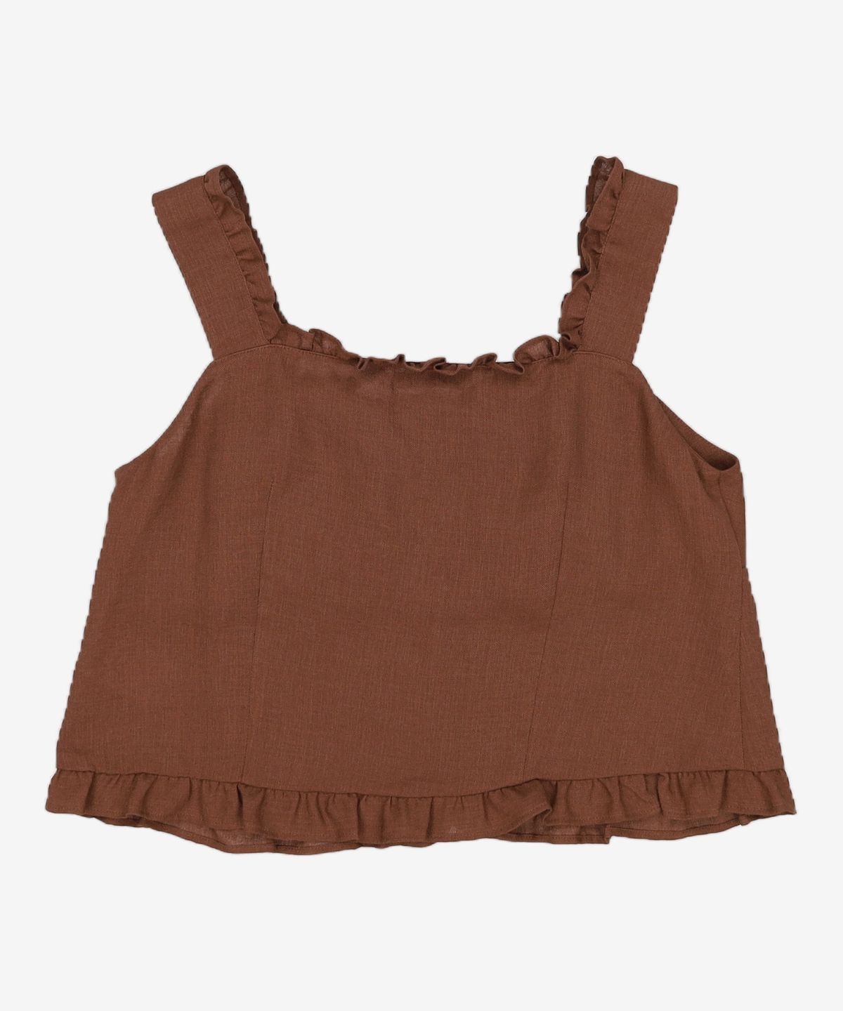 미쏘(MIXXO) 스퀘어넥 러플 나시 블라우스_MIWBND711G S