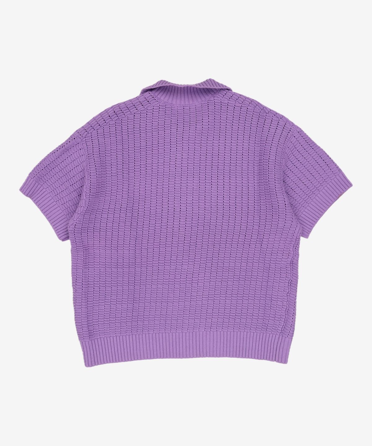 마틴플랜(MARTIN PLAN) Lilac Half Knit Shirts - PURPLE S
