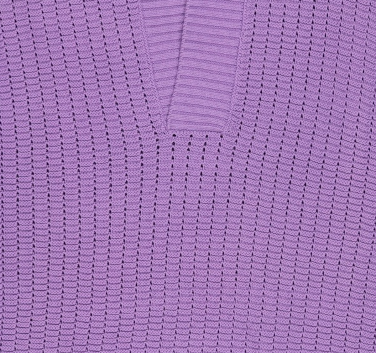 마틴플랜(MARTIN PLAN) Lilac Half Knit Shirts - PURPLE S