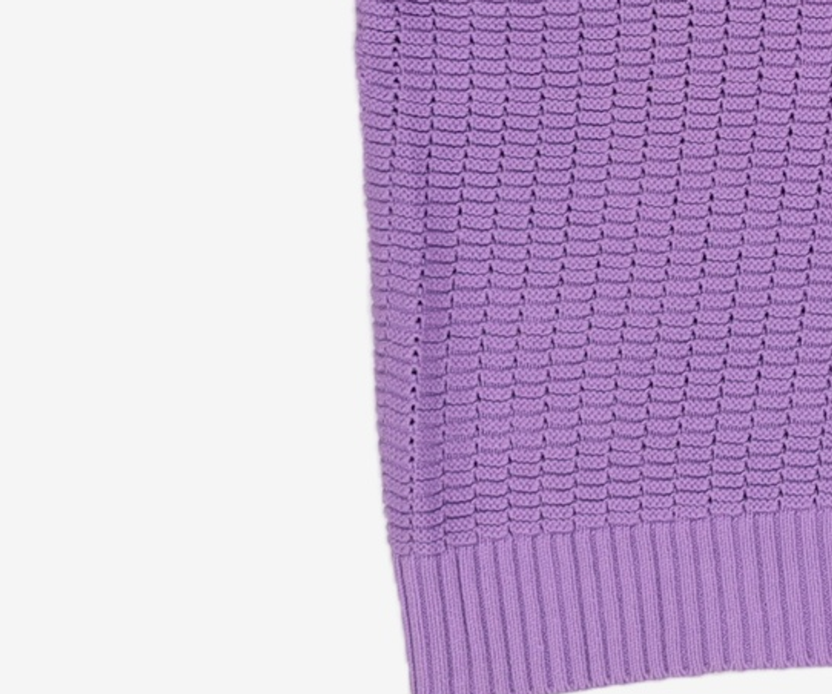 마틴플랜(MARTIN PLAN) Lilac Half Knit Shirts - PURPLE S