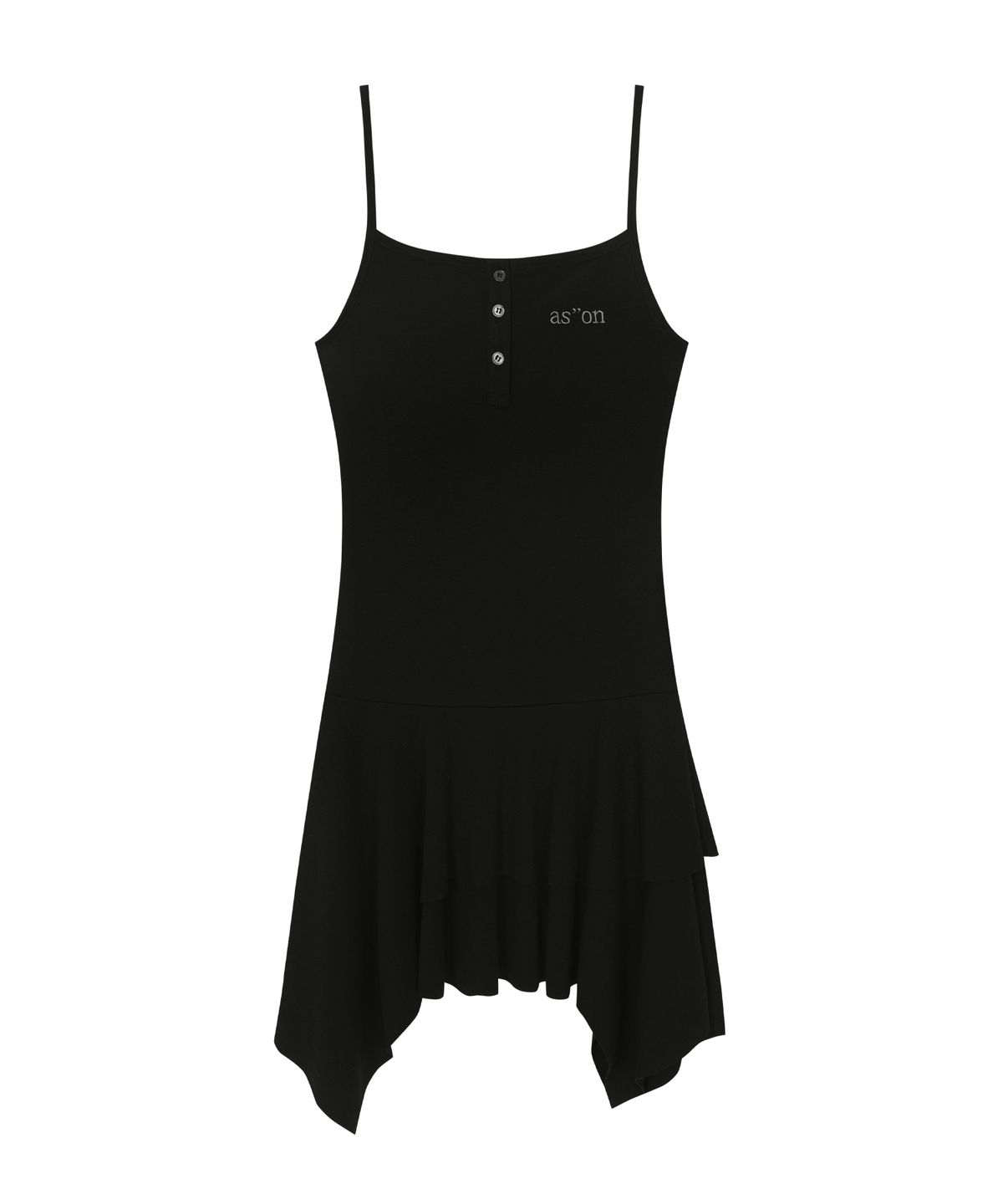 애즈온(ASON) MARE FRILL DRESS / BLACK