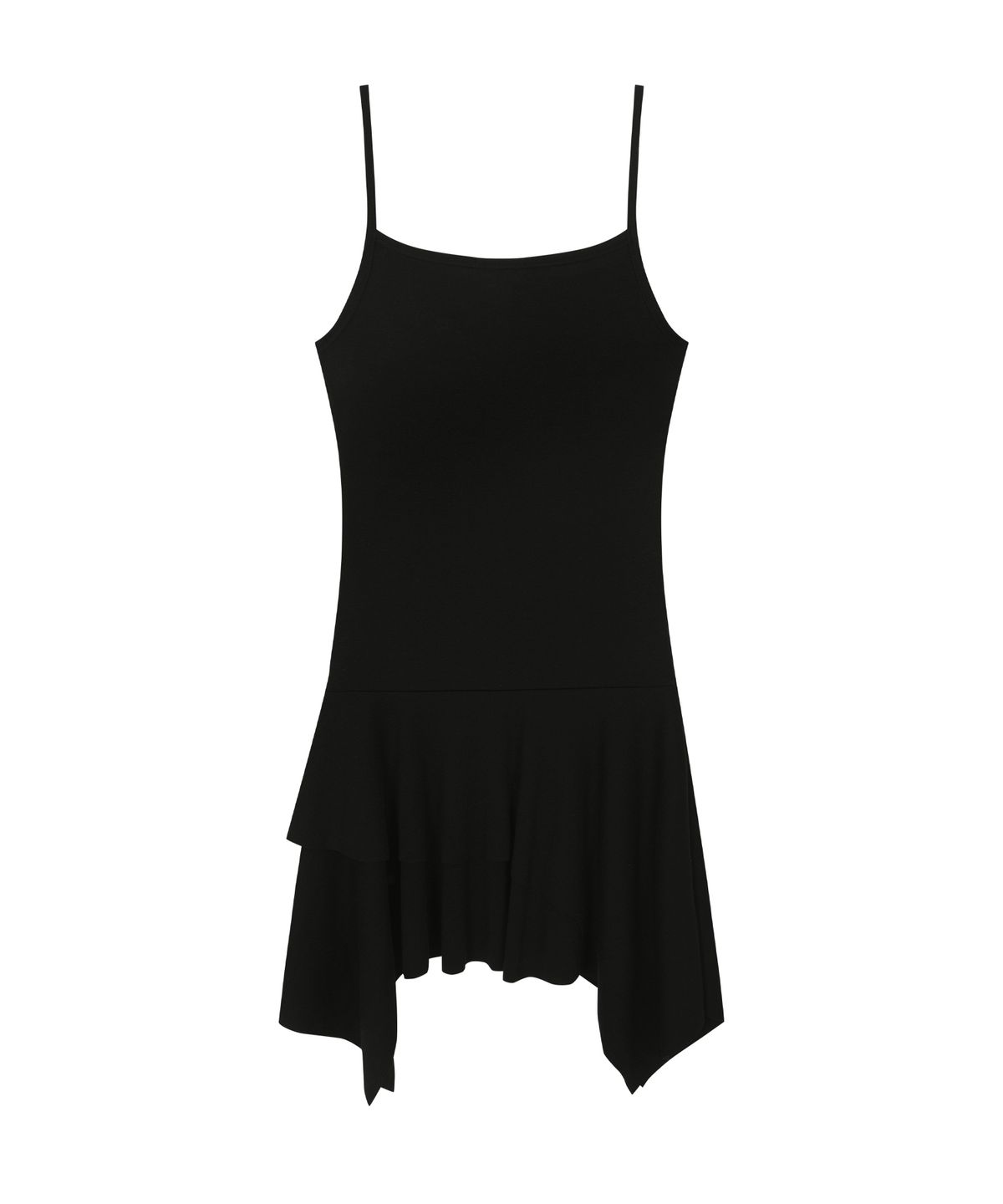 애즈온(ASON) MARE FRILL DRESS / BLACK