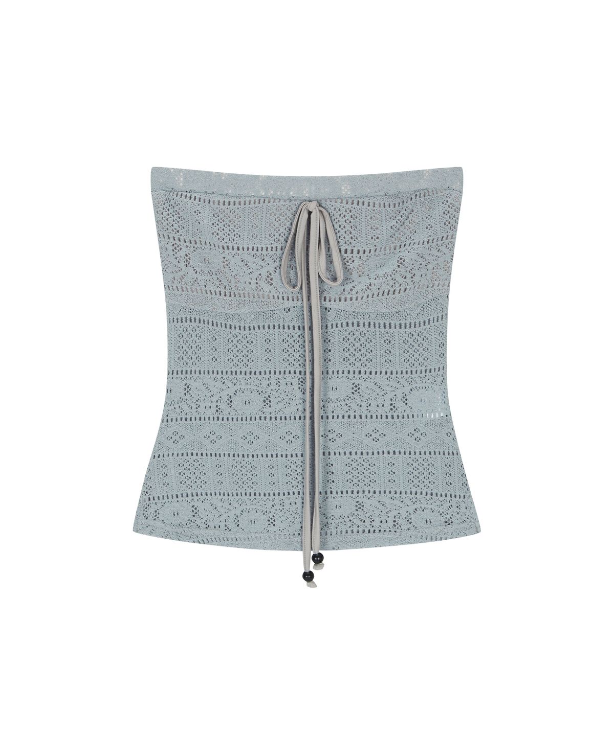 애즈온(ASON) WAVY LACE TOP / LIGHT BLUE