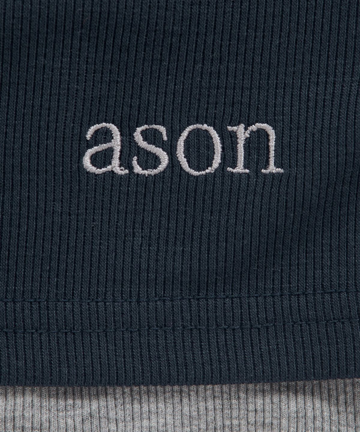 애즈온(ASON) SLIT LAYERED SLEEVELESS / NAVY