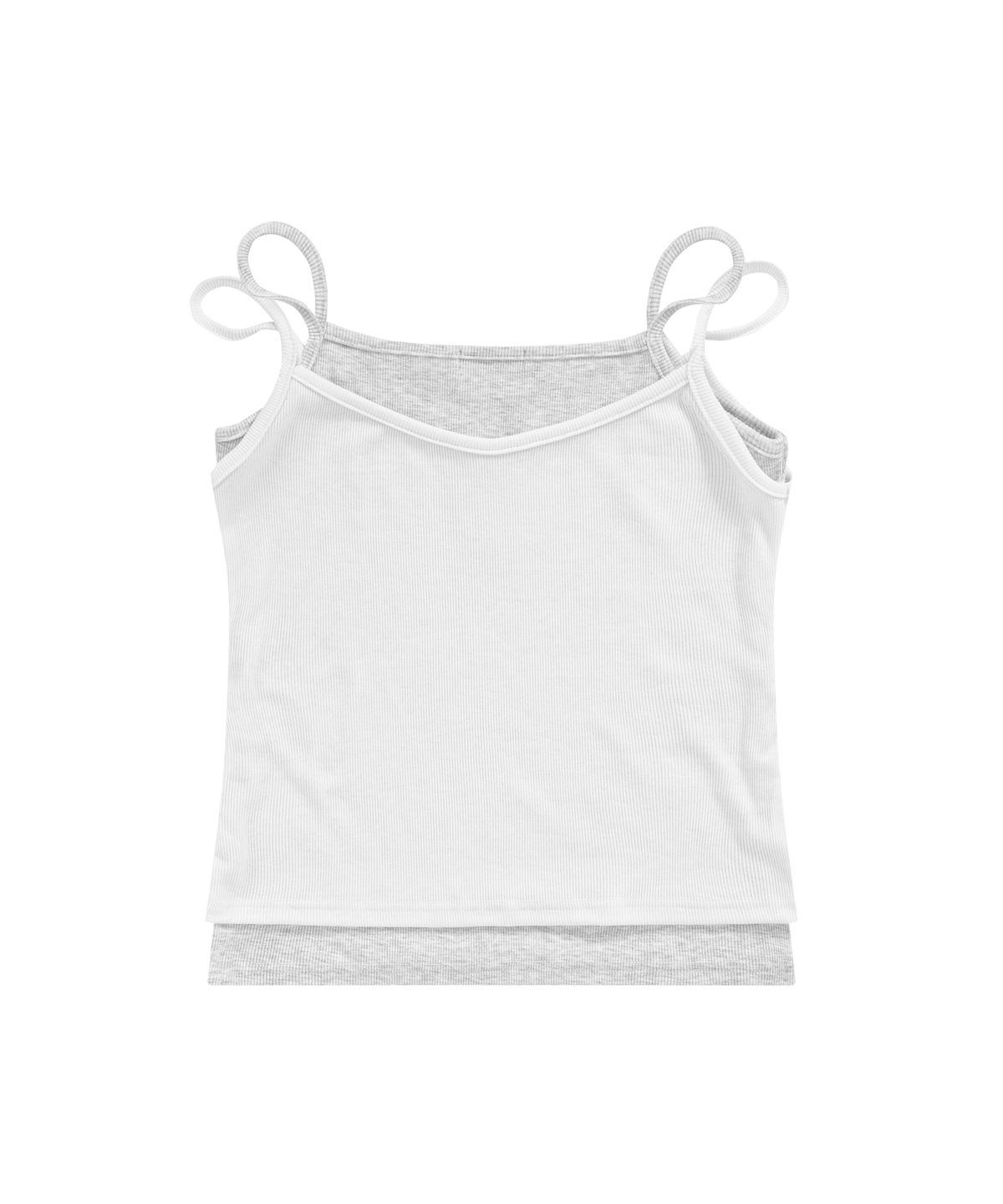 애즈온(ASON) SLIT LAYERED SLEEVELESS / WHITE